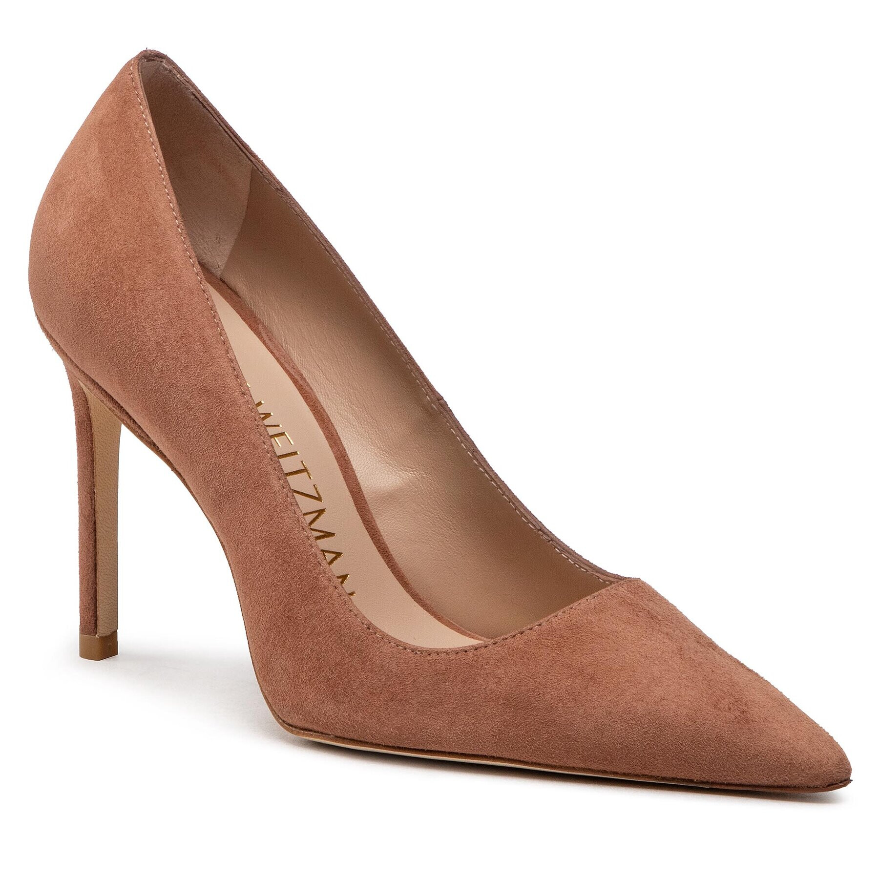 Stuart Weitzman Pantofi cu toc subțire Stuart 100 Pump SA585 Bej - Pled.ro