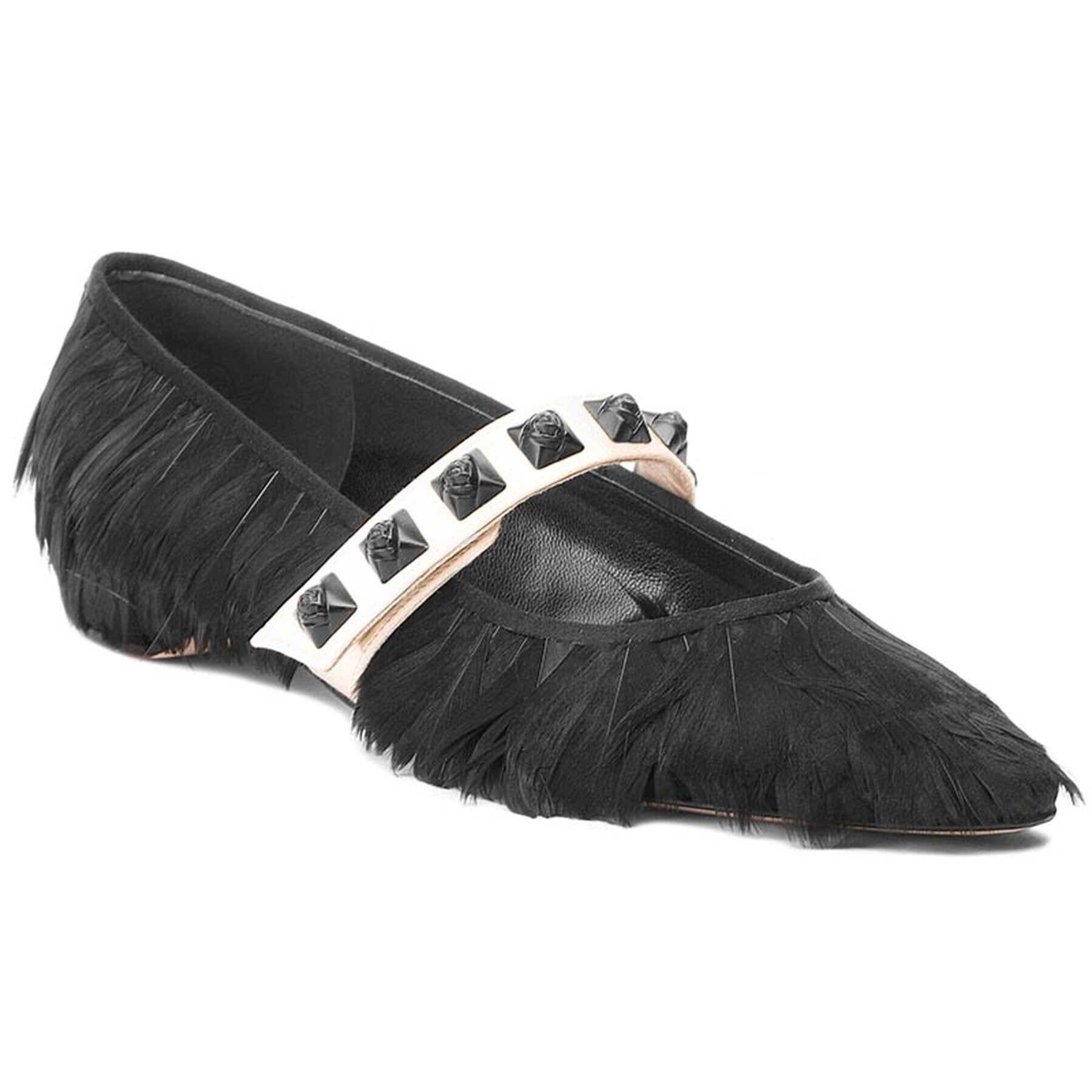 Stuart Weitzman Pantofi Feathery XL17447 Negru - Pled.ro