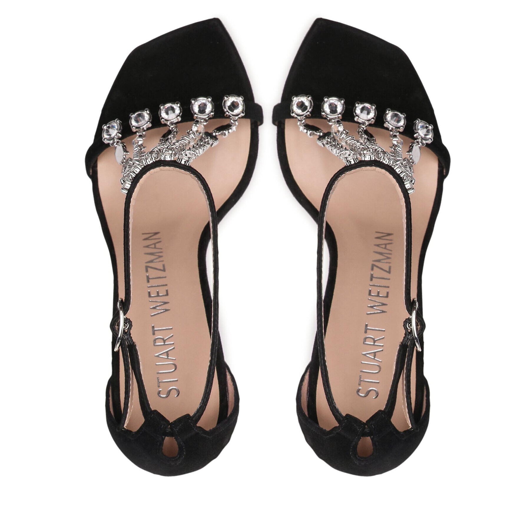 Stuart Weitzman Sandale Stardust 100 Sandal S7033 Negru - Pled.ro