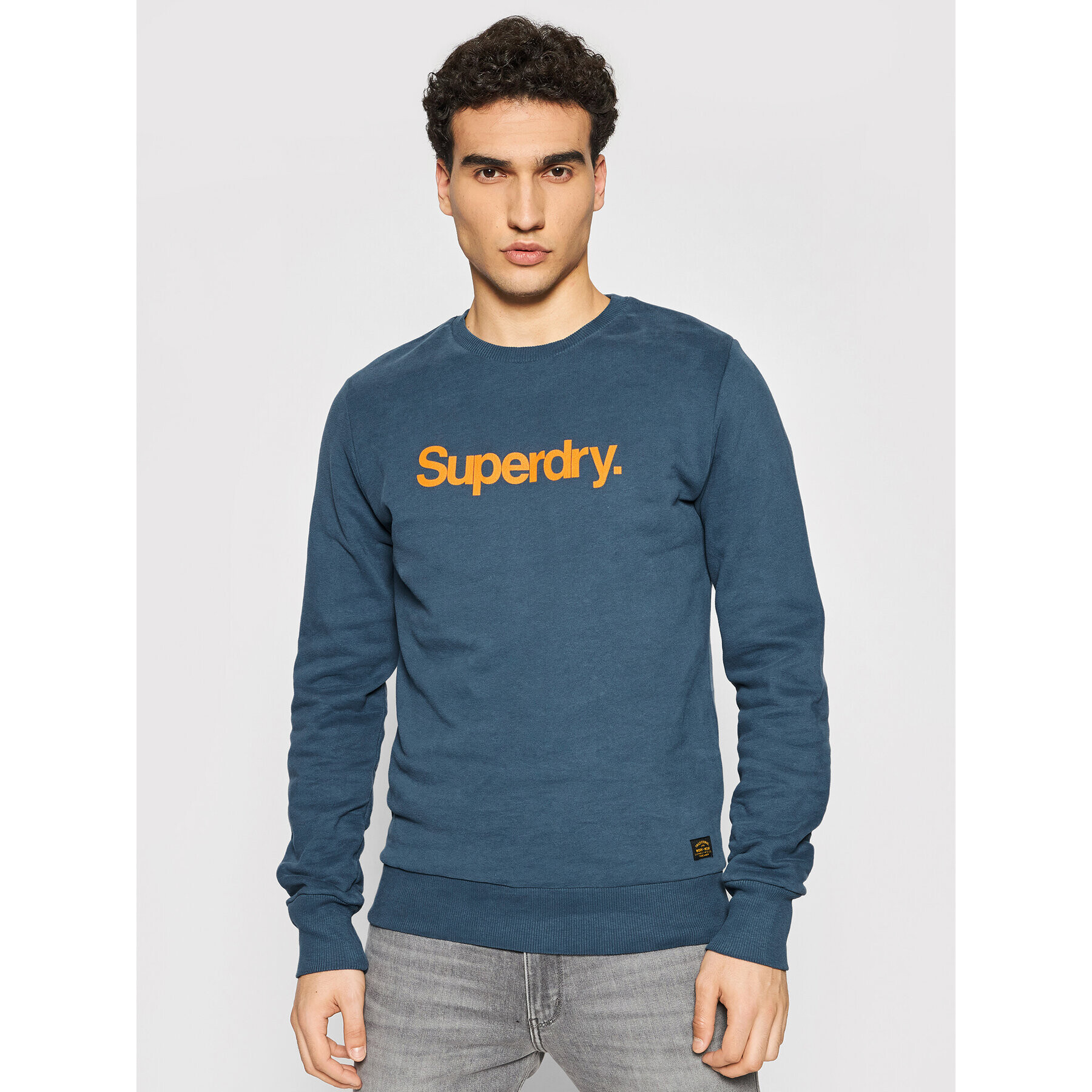 Superdry Bluză Cl Canvas Crew M2010419A Bleumarin Regular Fit - Pled.ro