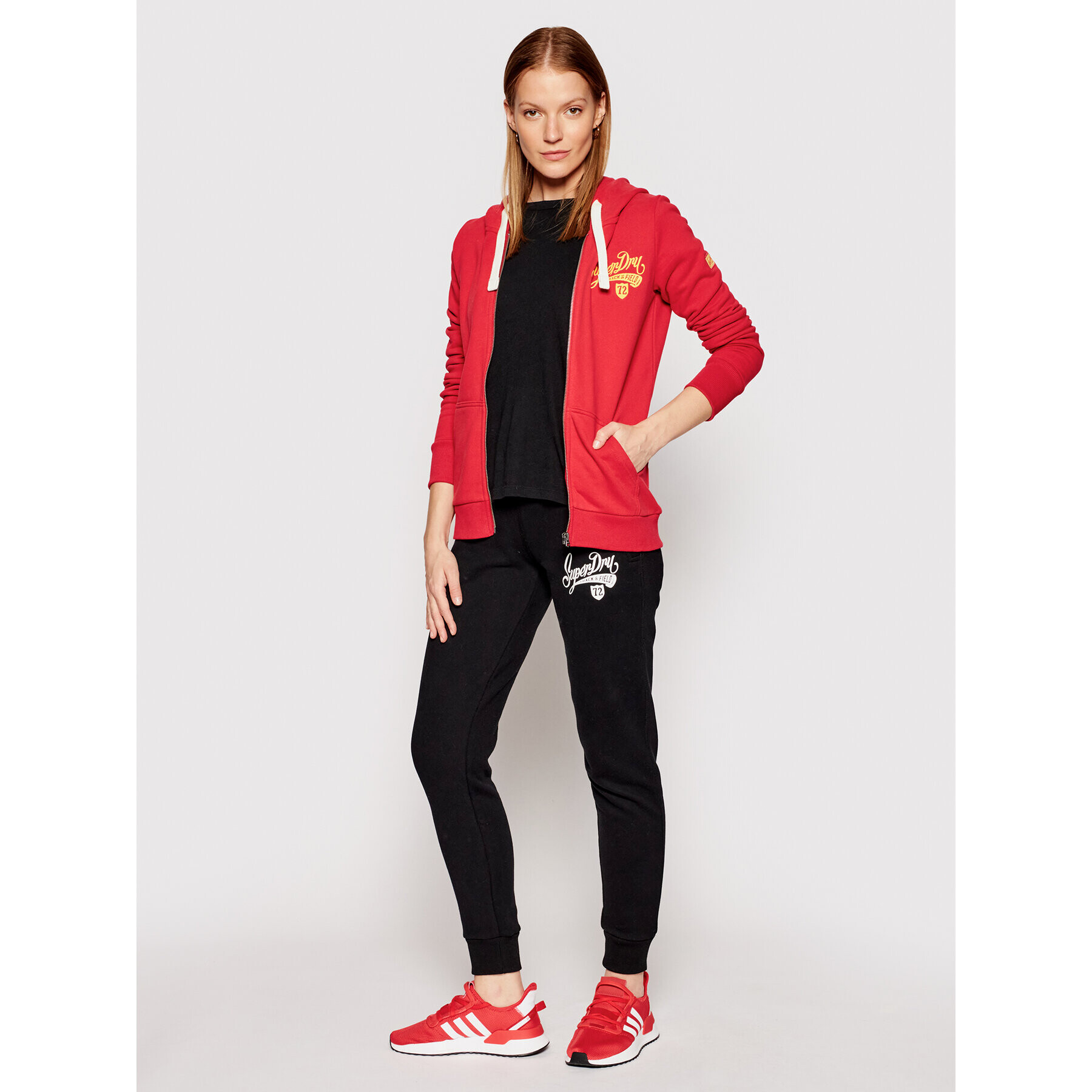 Superdry Bluză Collegiate W2011182A Roșu Regular Fit - Pled.ro