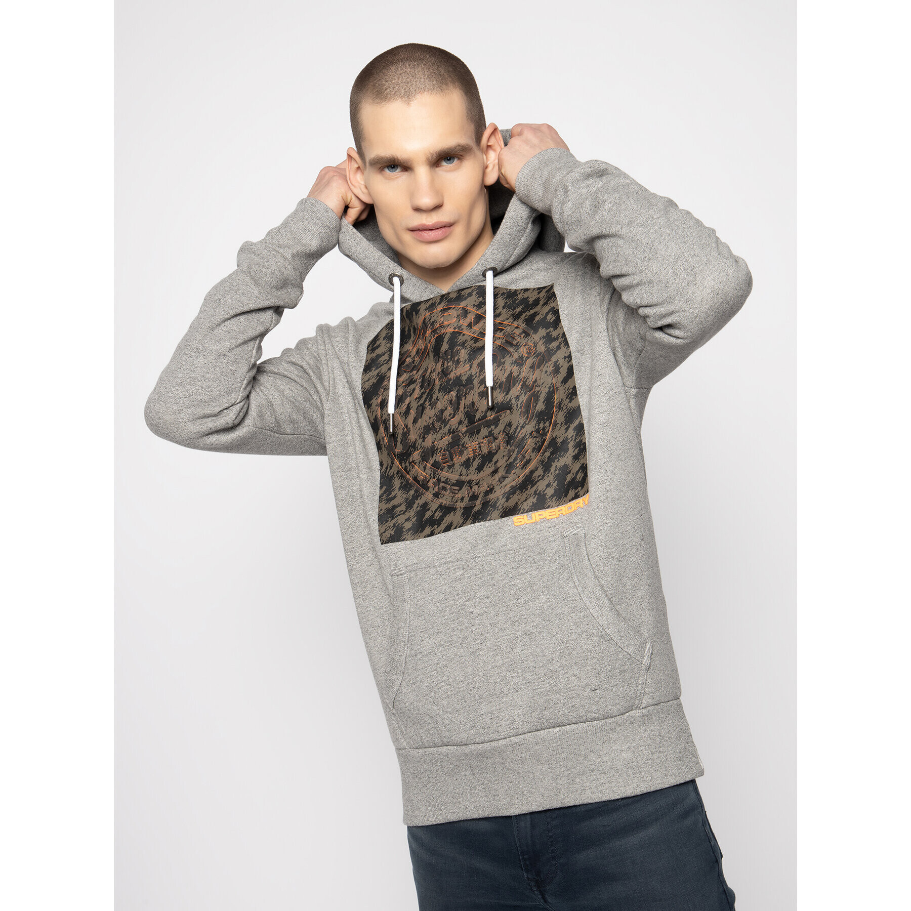 Superdry Bluză Pheonix M2000123A Gri Regular Fit - Pled.ro