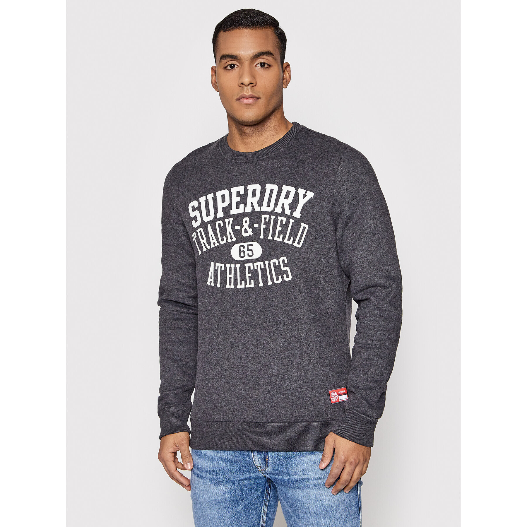 Superdry Bluză T&F M2011431A Gri Regular Fit - Pled.ro