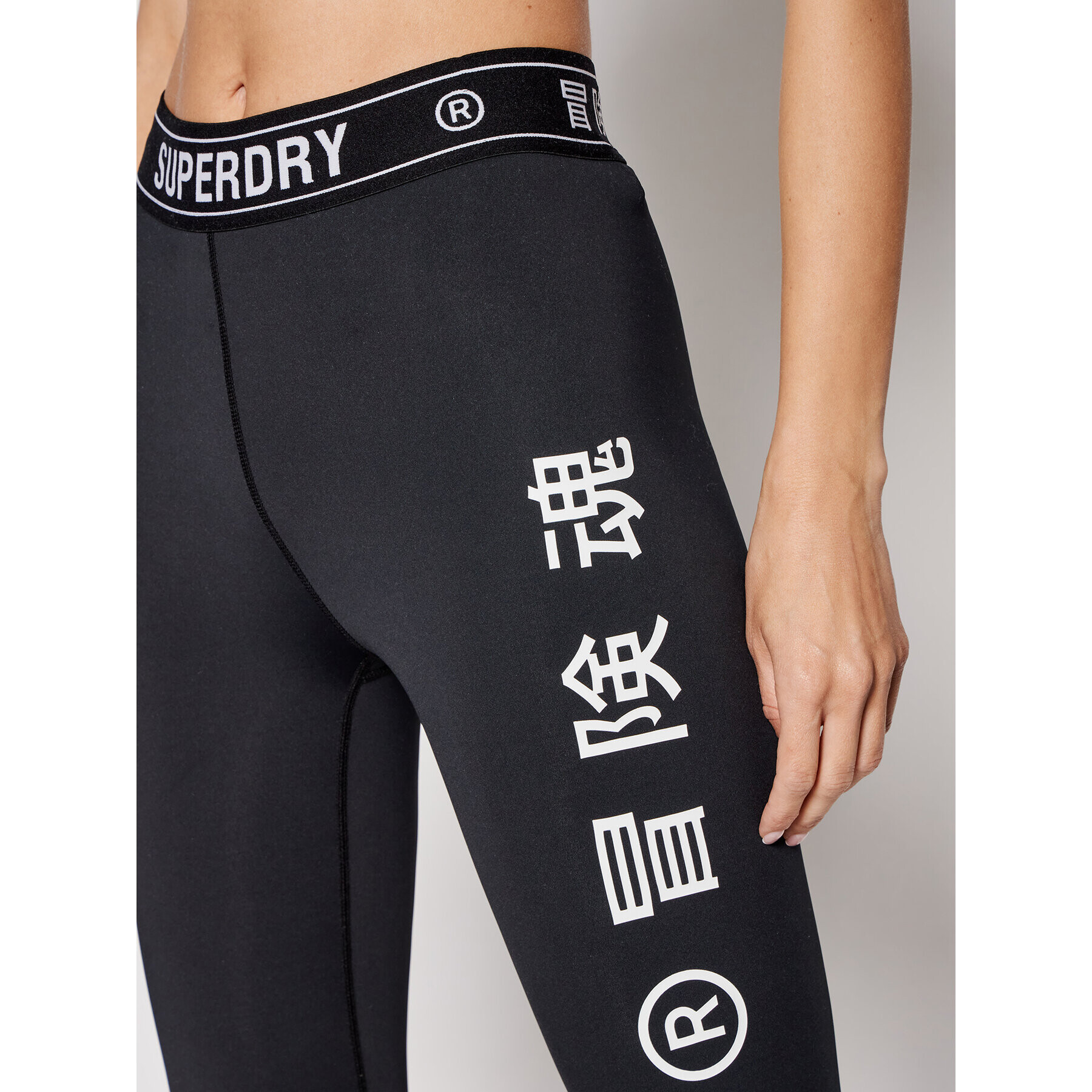 Superdry Colanți Training WS310627A Negru Slim Fit - Pled.ro