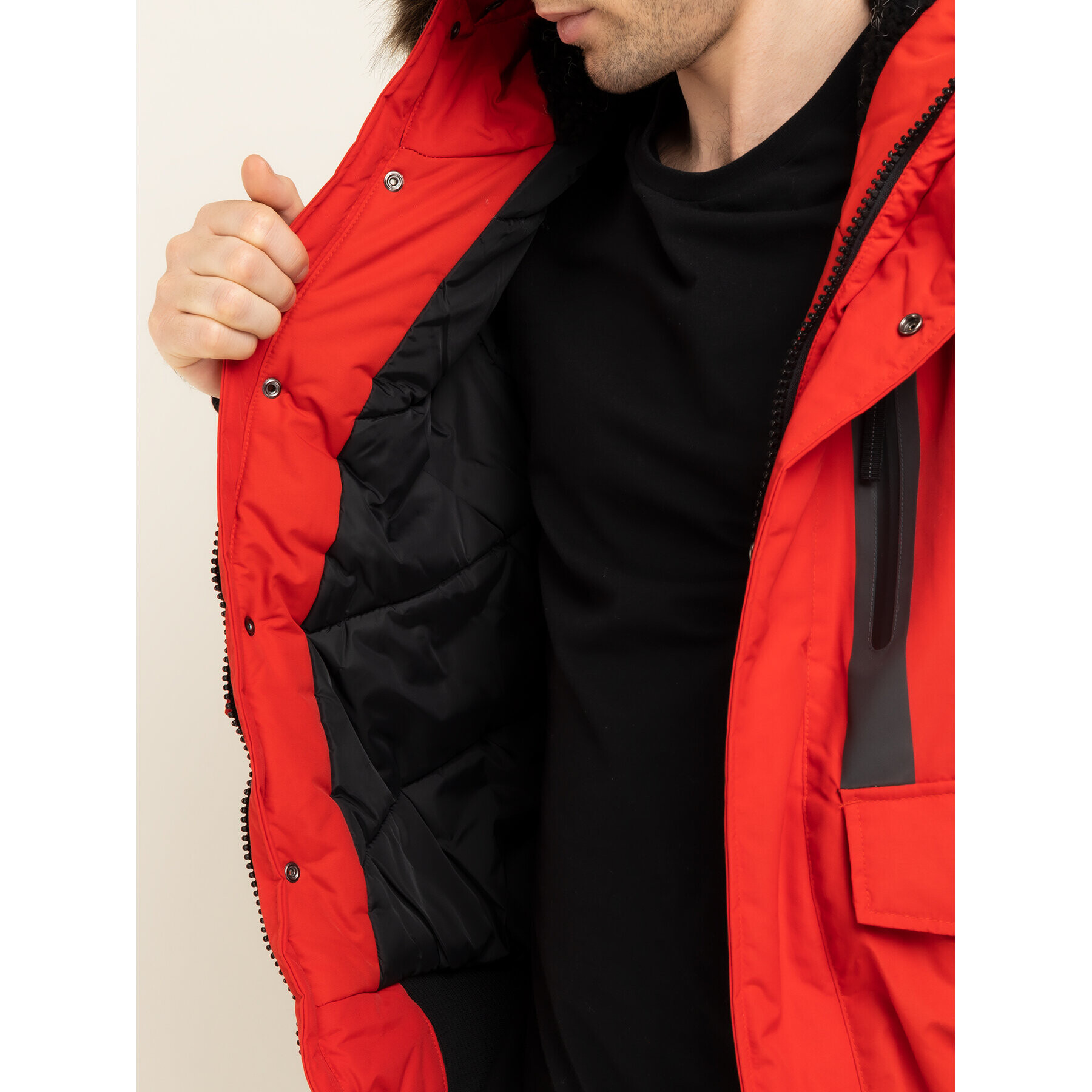 Superdry Geacă din puf Everest M5000039A Roșu Regular Fit - Pled.ro