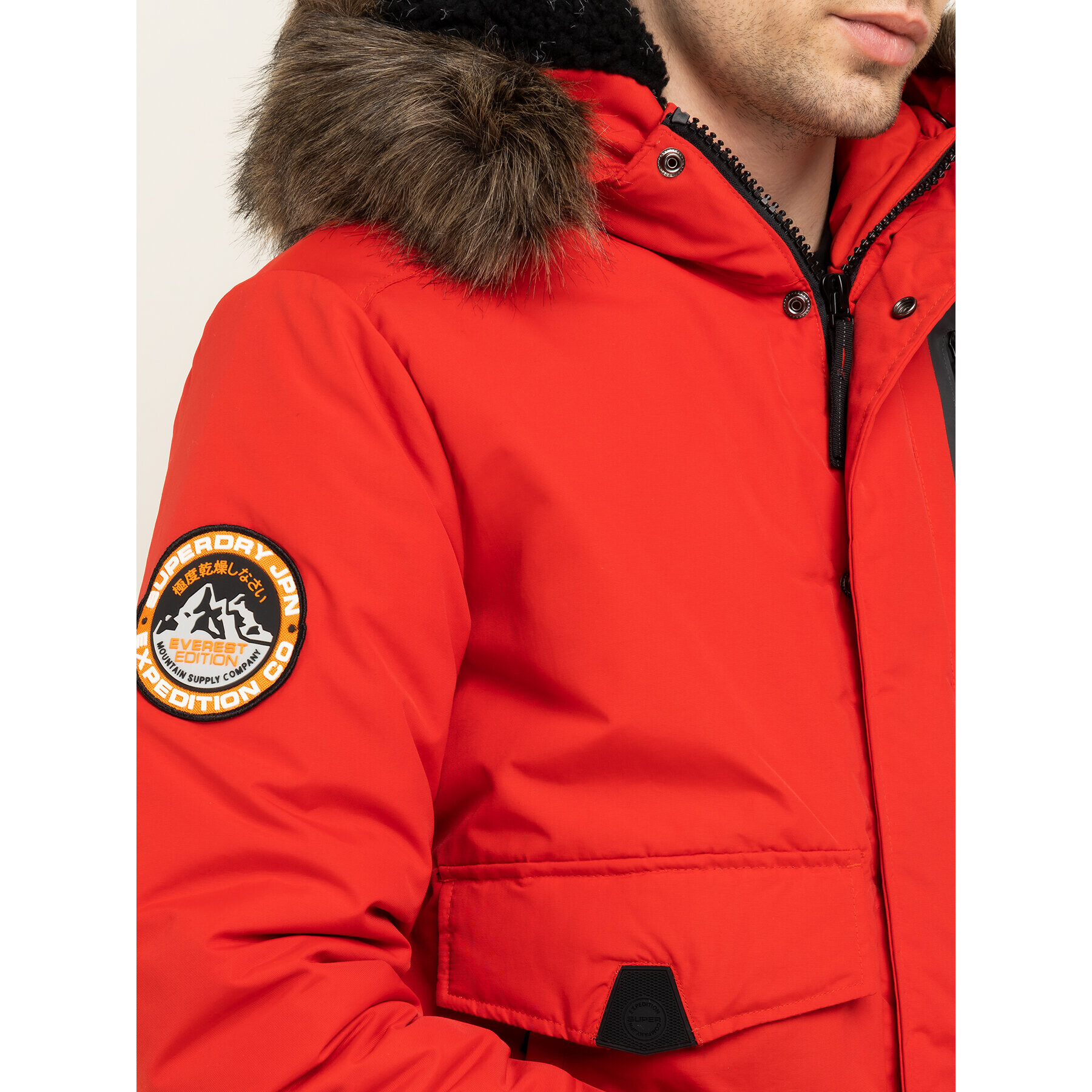 Superdry Geacă din puf Everest M5000039A Roșu Regular Fit - Pled.ro