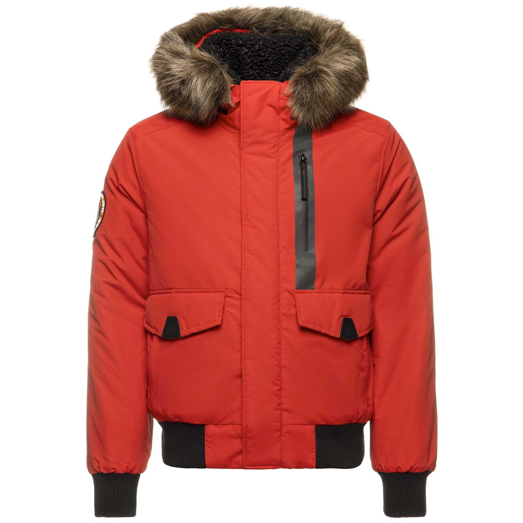 Superdry Geacă din puf Everest M5000039A Roșu Regular Fit - Pled.ro