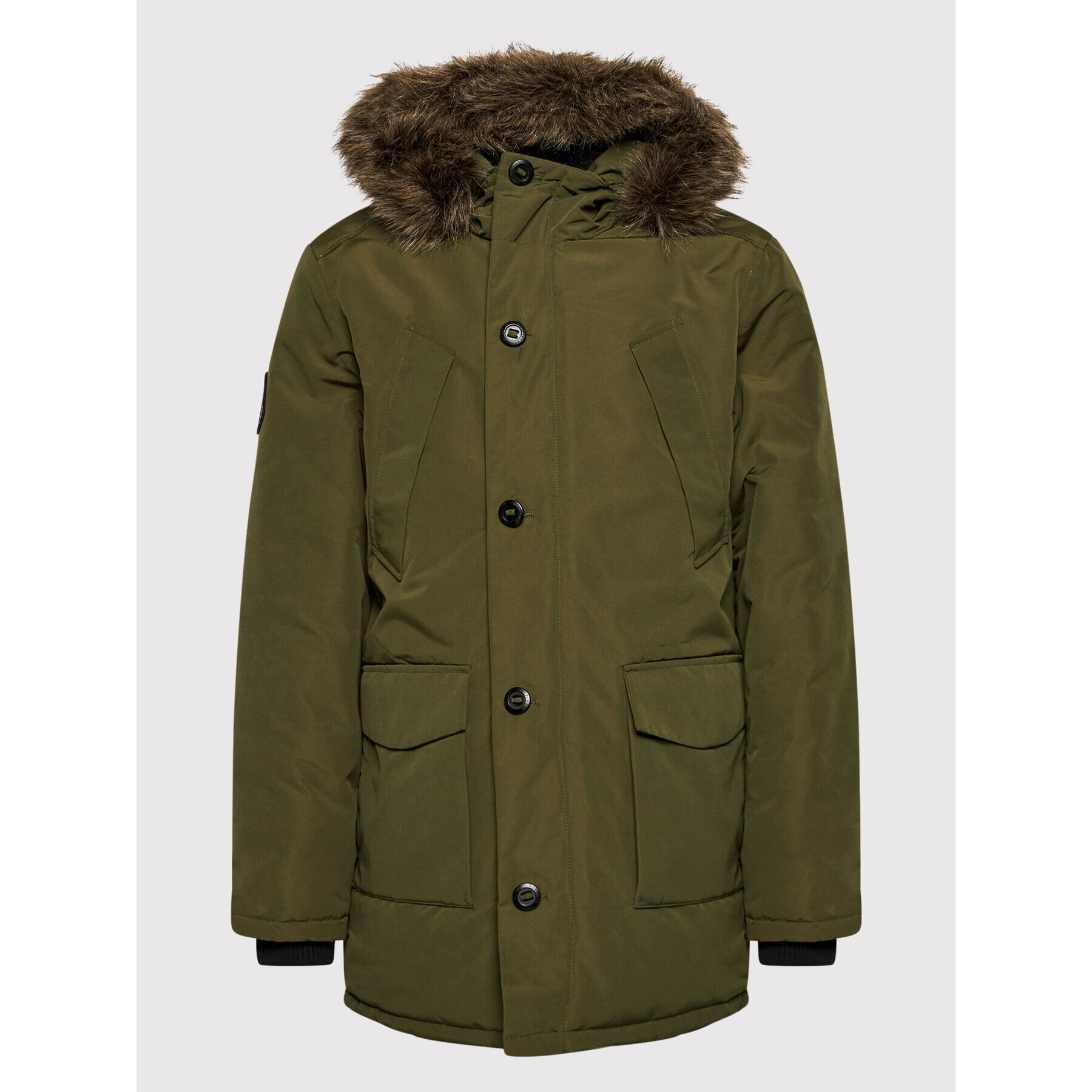 Superdry Hanorac Everest M5011192A Verde Regular Fit - Pled.ro