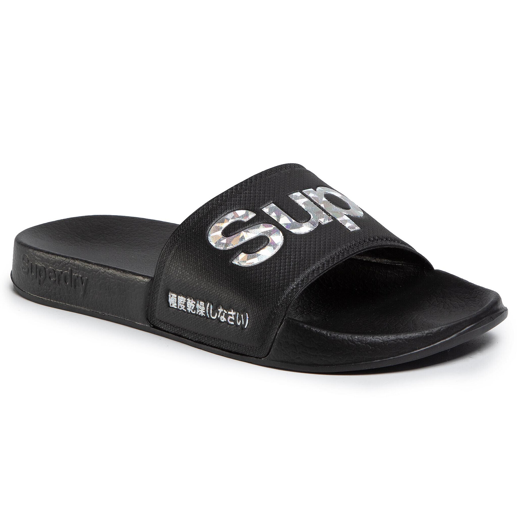 Superdry Șlapi Holo Infil Pool Slide WF310006A Negru - Pled.ro