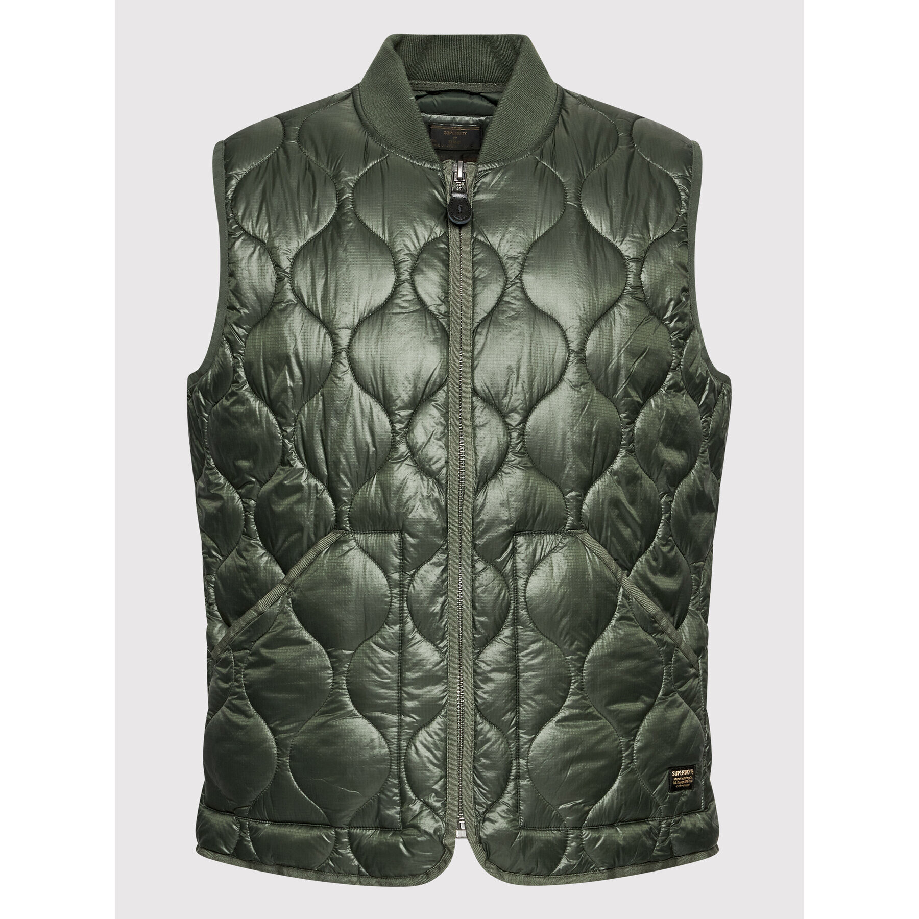 Superdry Vestă Liner Gilet M5011268A Verde Regular Fit - Pled.ro