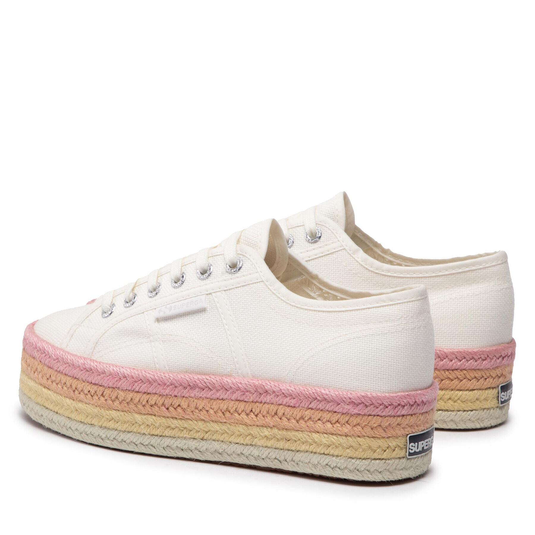 Superga Espadrile 2790 Multicolor Rope S3114CW Alb - Pled.ro