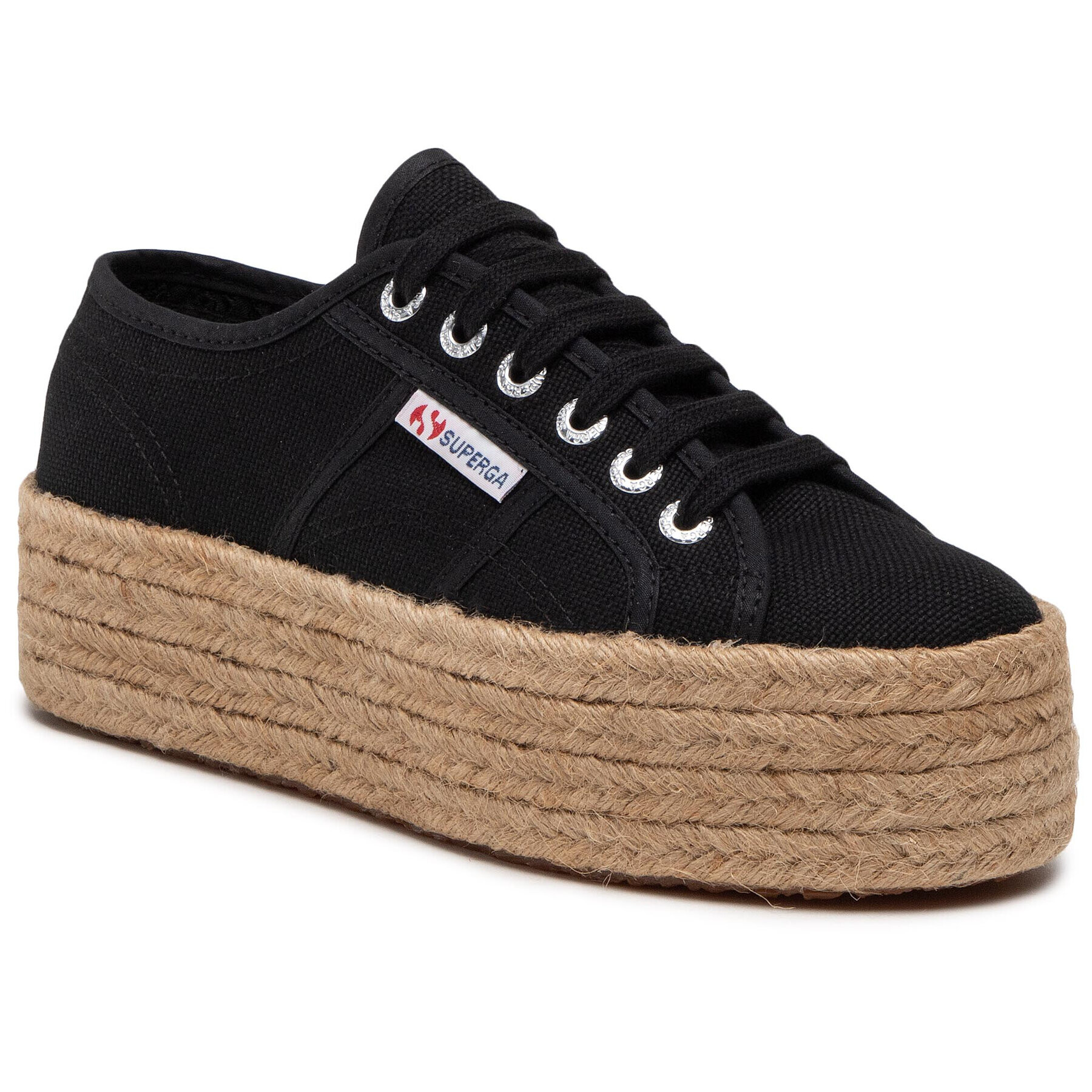 Superga Espadrile 2790 Rope S51186W Negru - Pled.ro