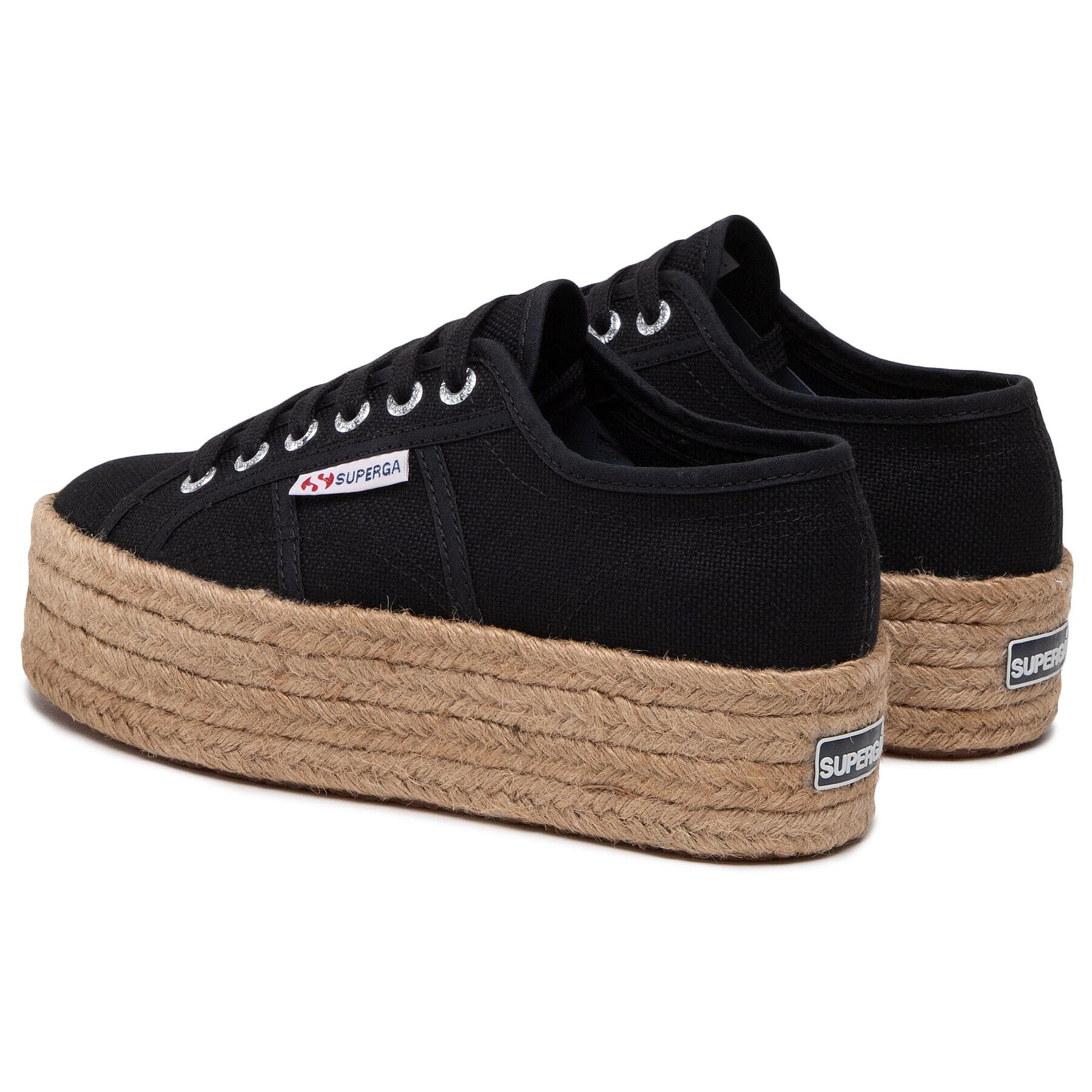 Superga Espadrile 2790 Rope S51186W Negru - Pled.ro