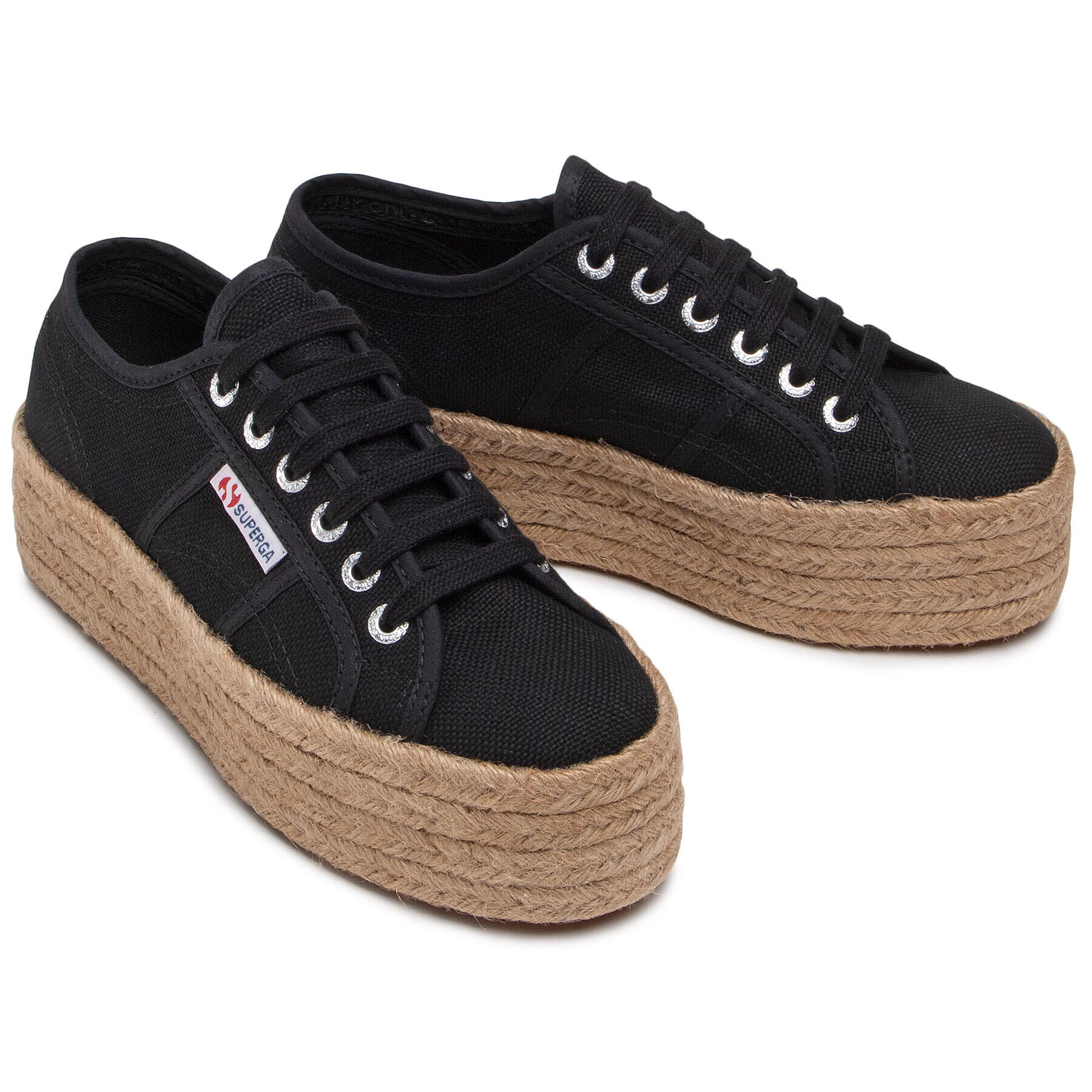 Superga Espadrile 2790 Rope S51186W Negru - Pled.ro