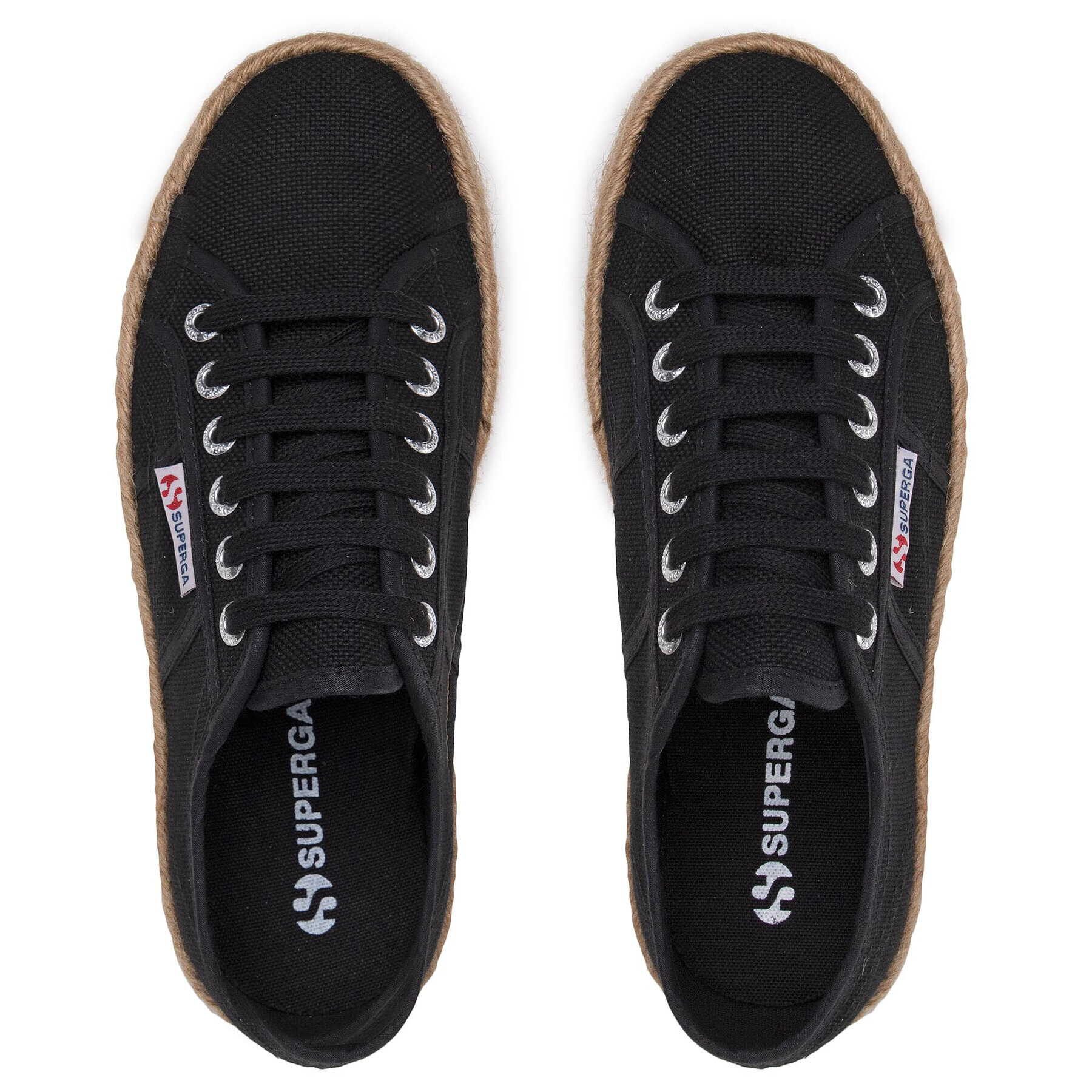 Superga Espadrile 2790 Rope S51186W Negru - Pled.ro