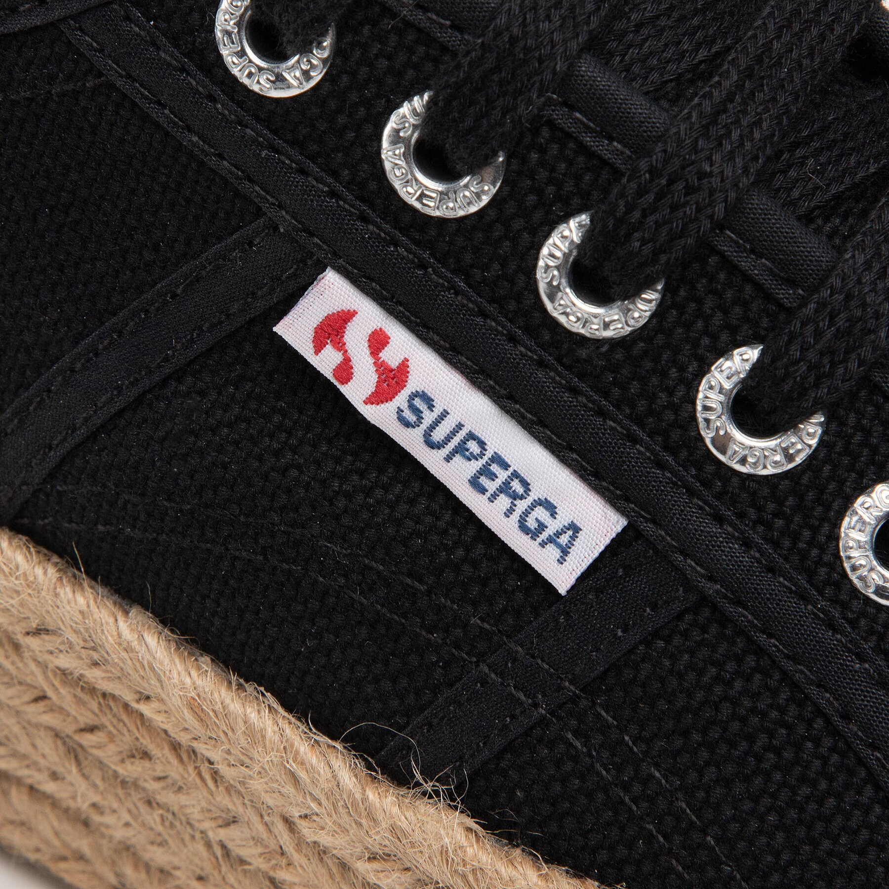 Superga Espadrile 2790 Rope S51186W Negru - Pled.ro