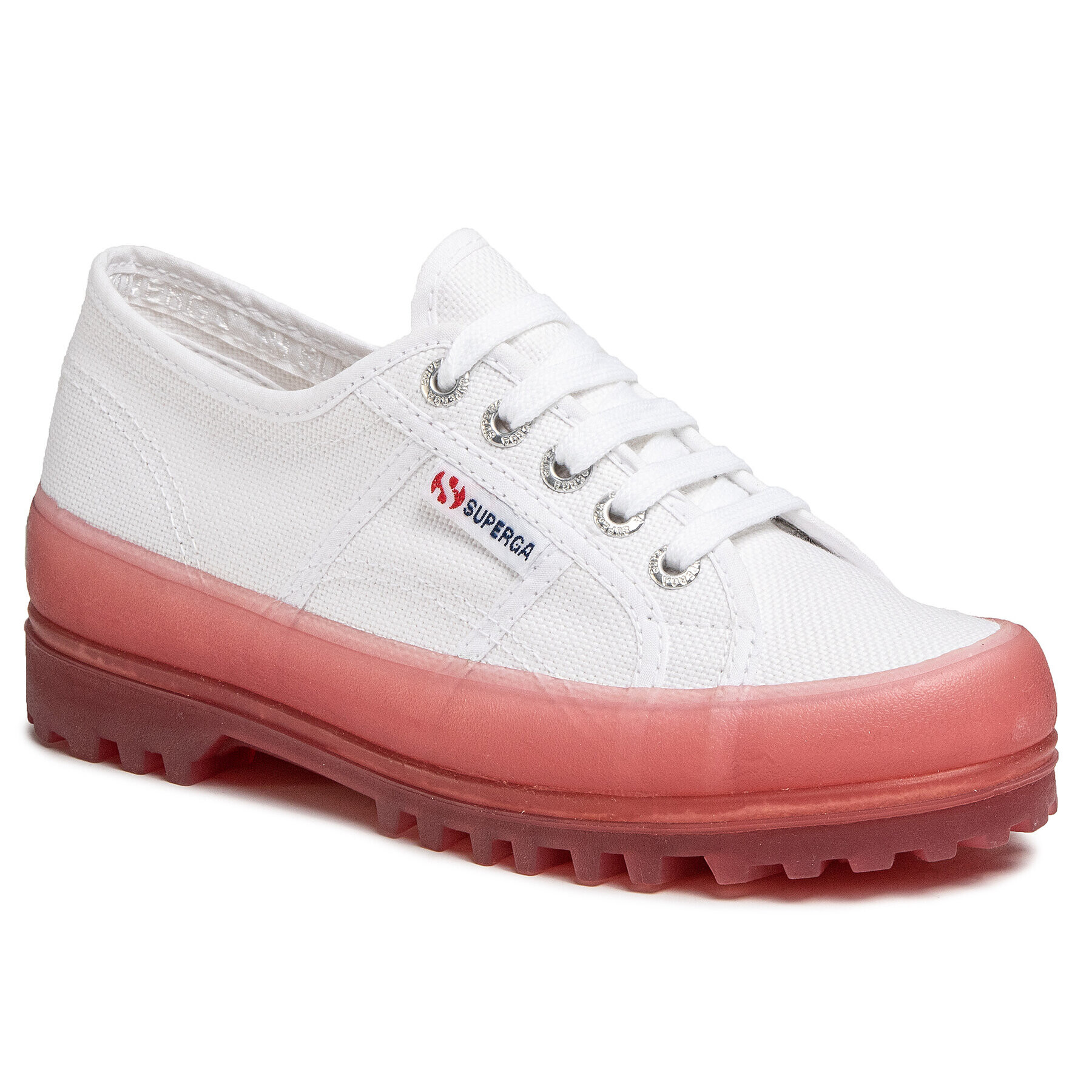 Superga Pantofi 2555 Alpina Jellygum Cotu S1115LW Alb - Pled.ro