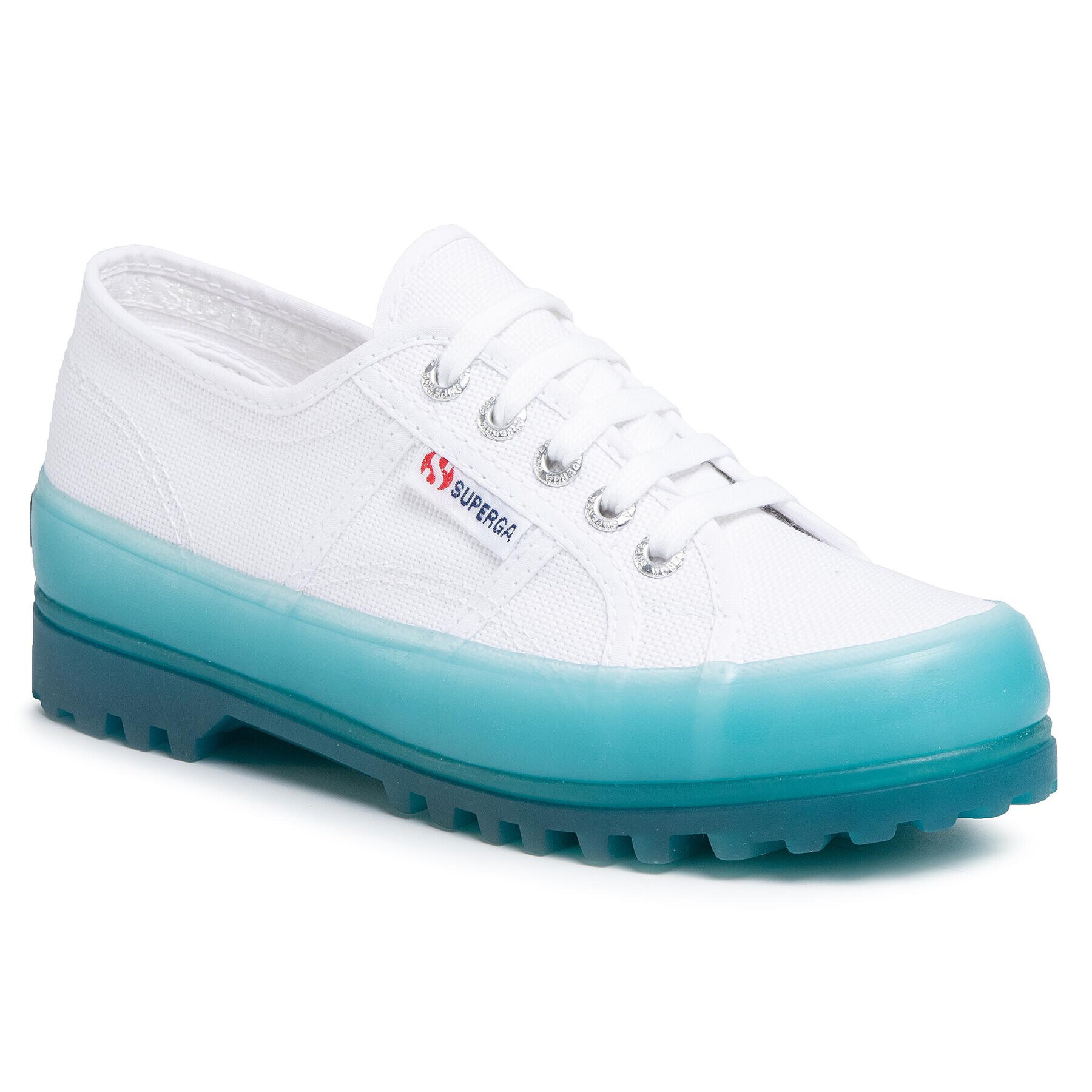 Superga Pantofi 2555 Alpina Jellygum Cotu S1115LW Alb - Pled.ro