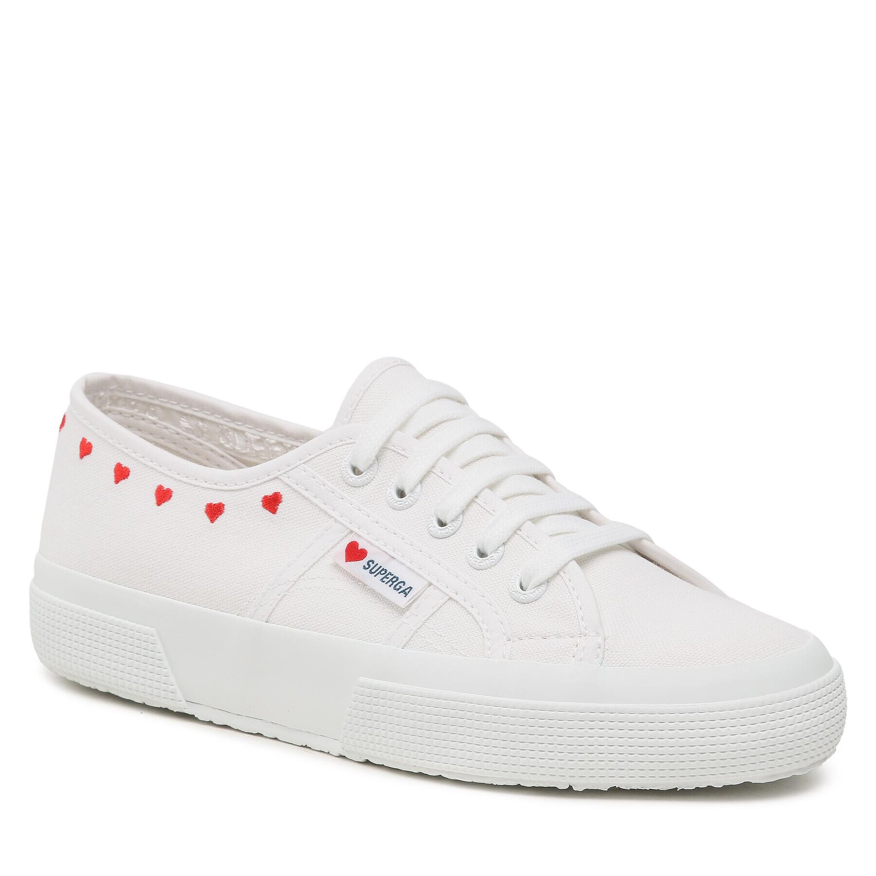 Superga Sneakers 2750 Little Hearts Embroidery Alb - Pled.ro