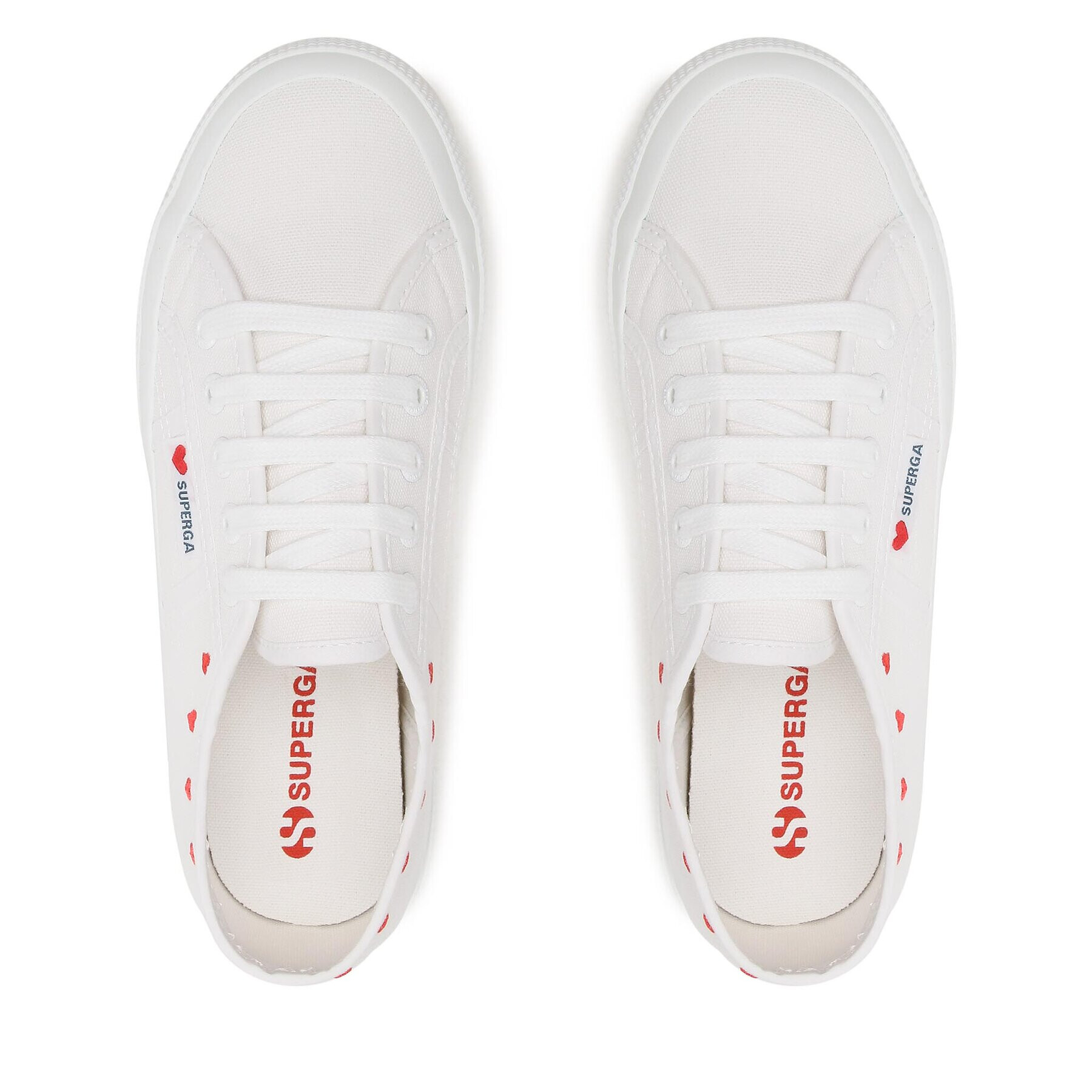 Superga Sneakers 2750 Little Hearts Embroidery Alb - Pled.ro