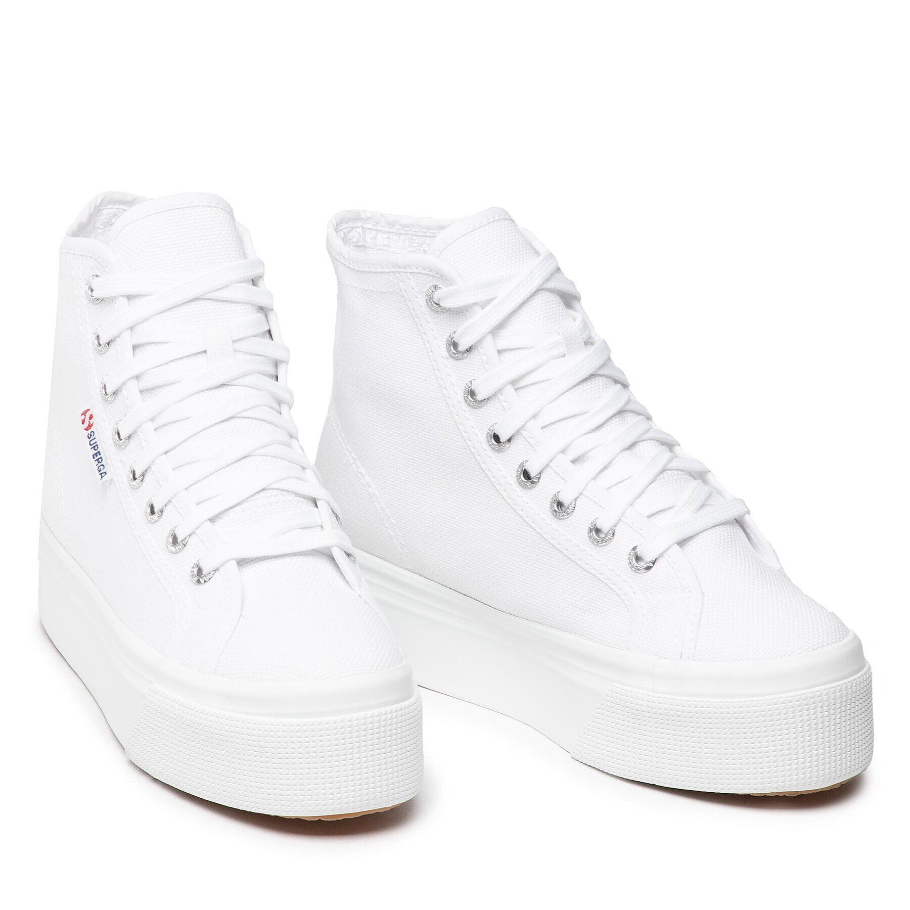 Superga Sneakers Hi Top 2708 S41273W Alb - Pled.ro