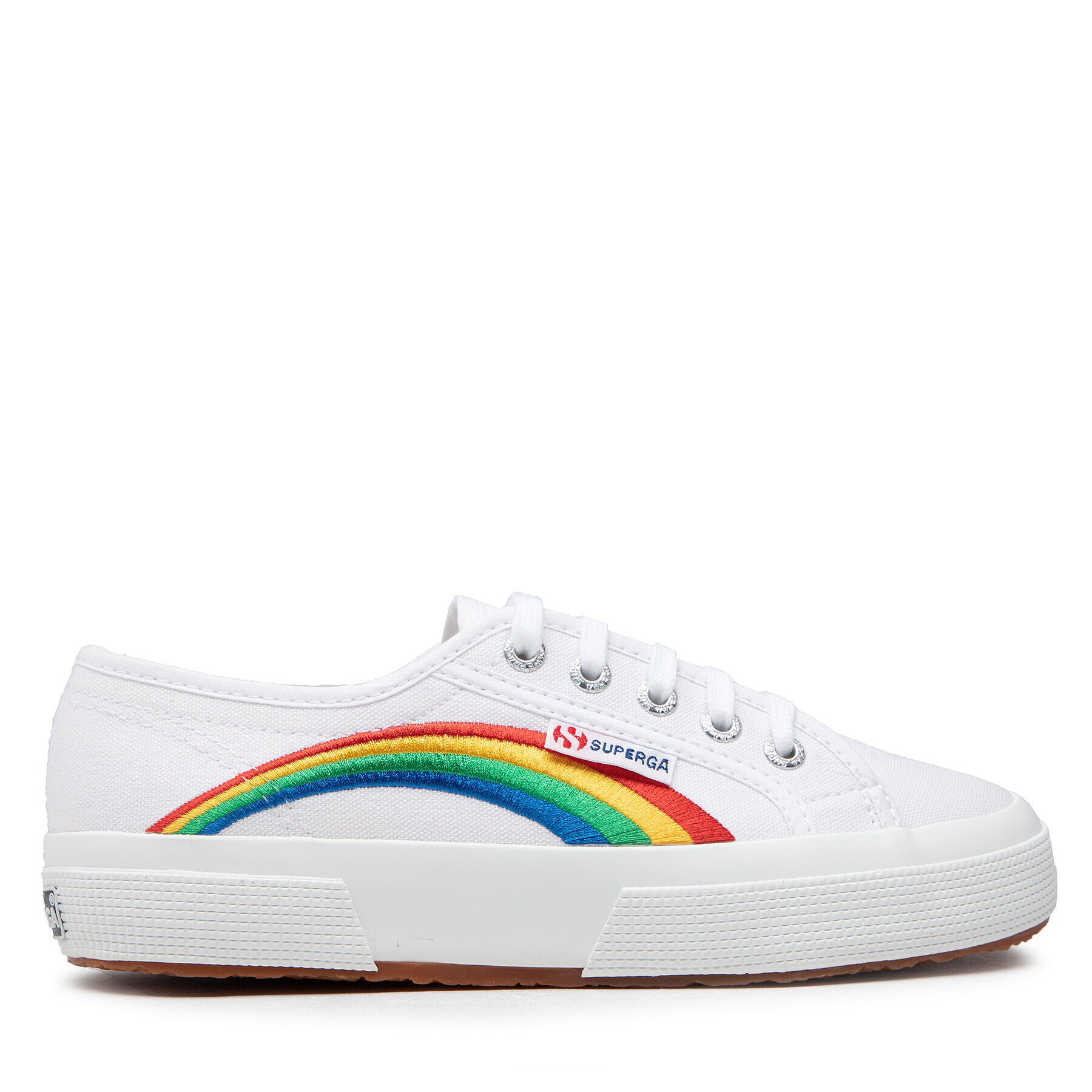 Superga Teniși 2750 Rainbow Embroidery S81281W Alb - Pled.ro