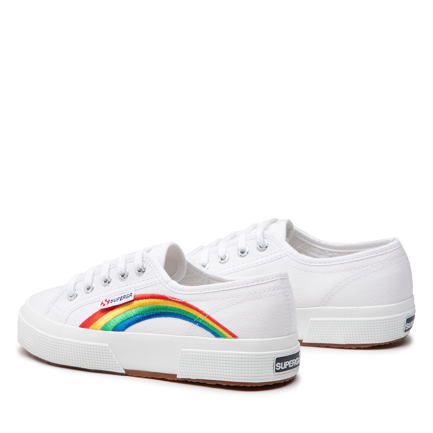 Superga Teniși 2750 Rainbow Embroidery S81281W Alb - Pled.ro