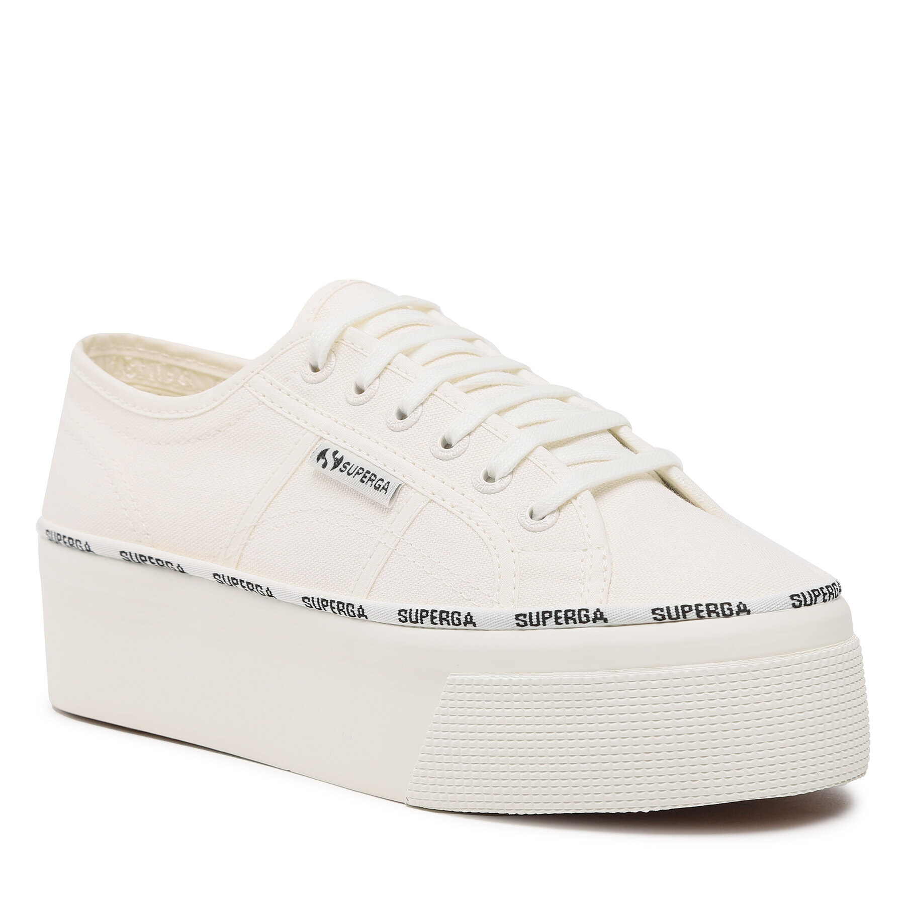 Superga Teniși 2790 Logo Piping S3125LW Alb - Pled.ro