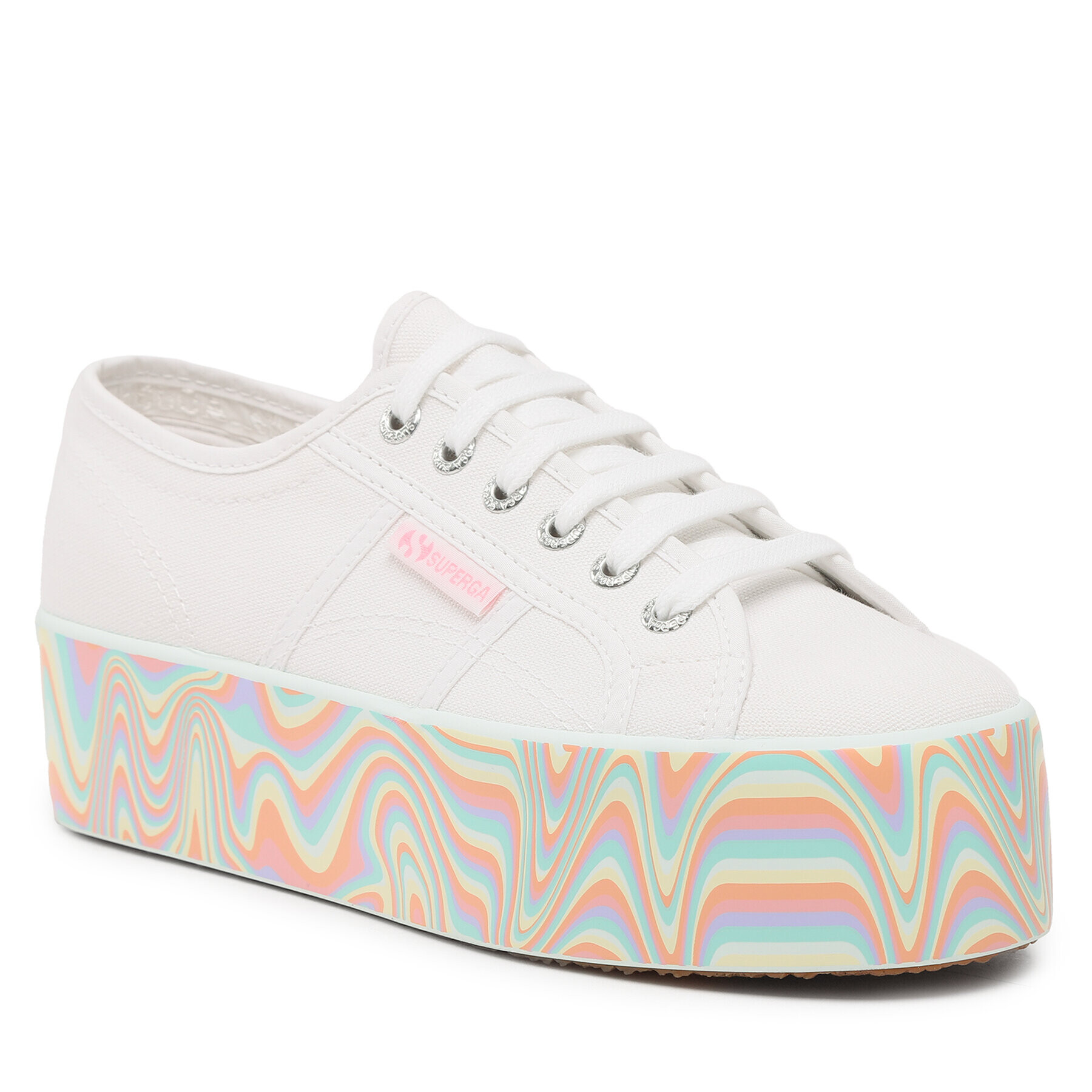 Superga Teniși Multicolor Liguify Sole 2790 S8124UW Alb - Pled.ro