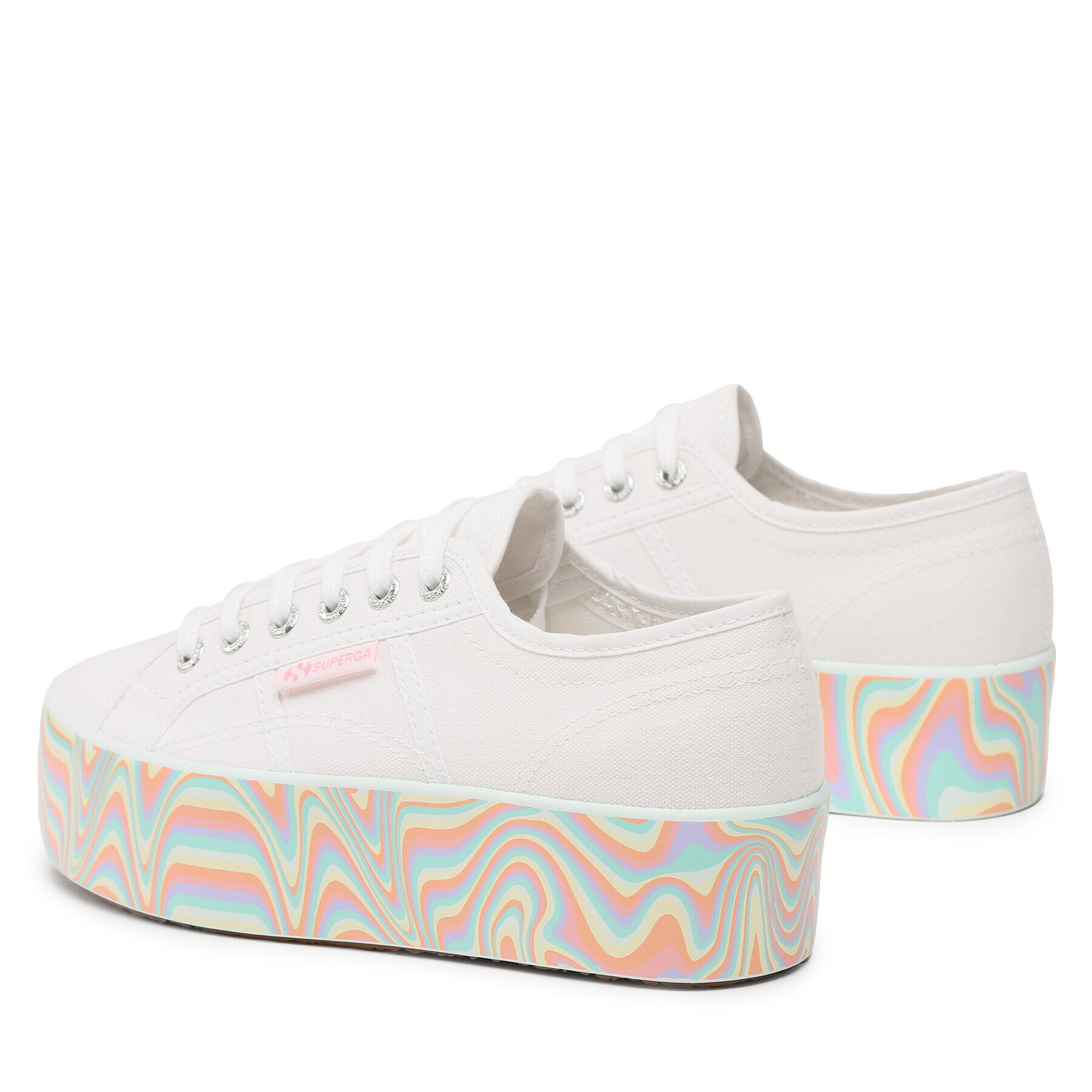 Superga Teniși Multicolor Liguify Sole 2790 S8124UW Alb - Pled.ro