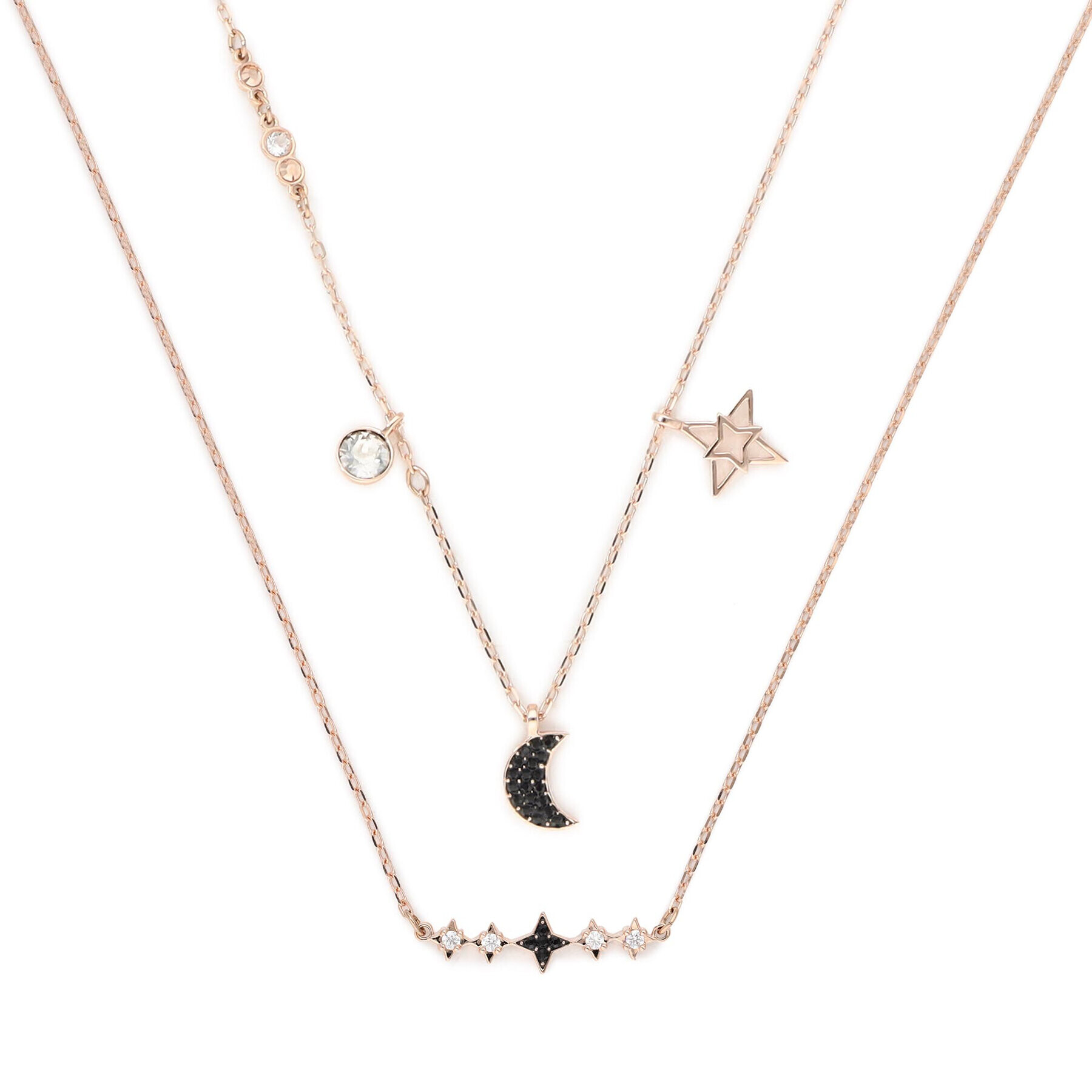 Swarovski Set 2 coliere Necklace Moon Set 5273290 Auriu - Pled.ro