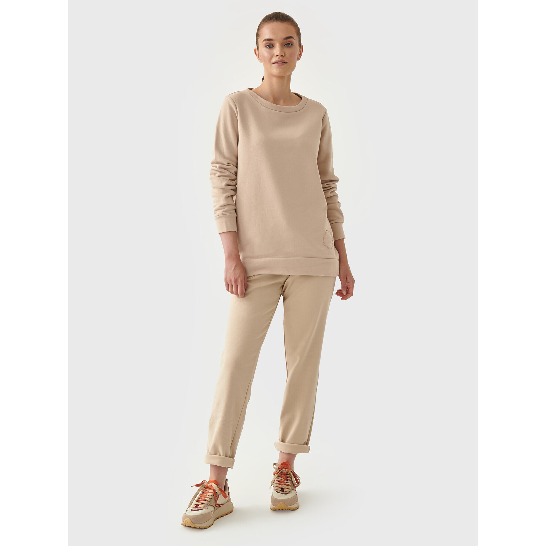 Tatuum Bluză Rikami T2219.037 Bej Relaxed Fit - Pled.ro