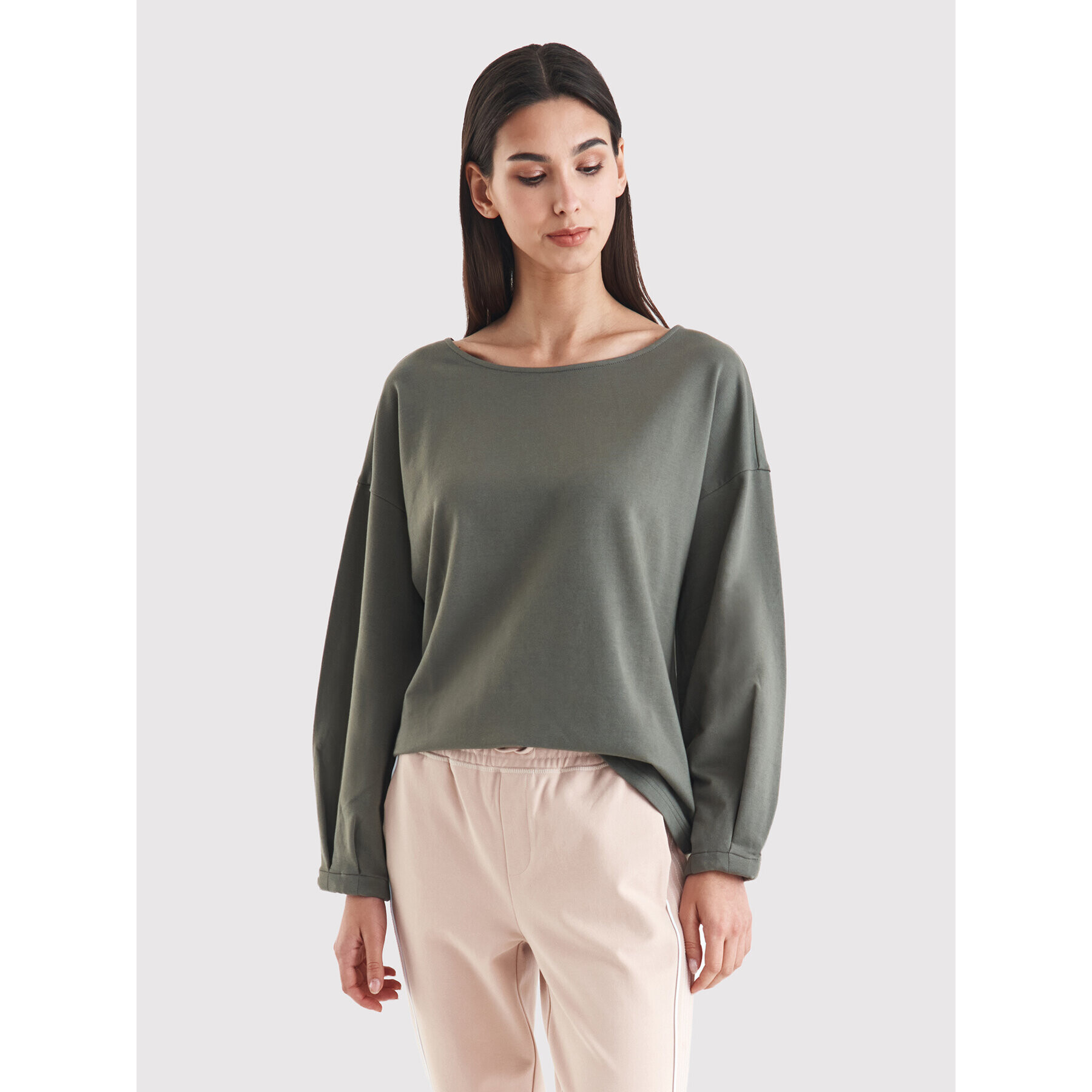 Tatuum Bluză Submisa T2207.046 Verde Relaxed Fit - Pled.ro