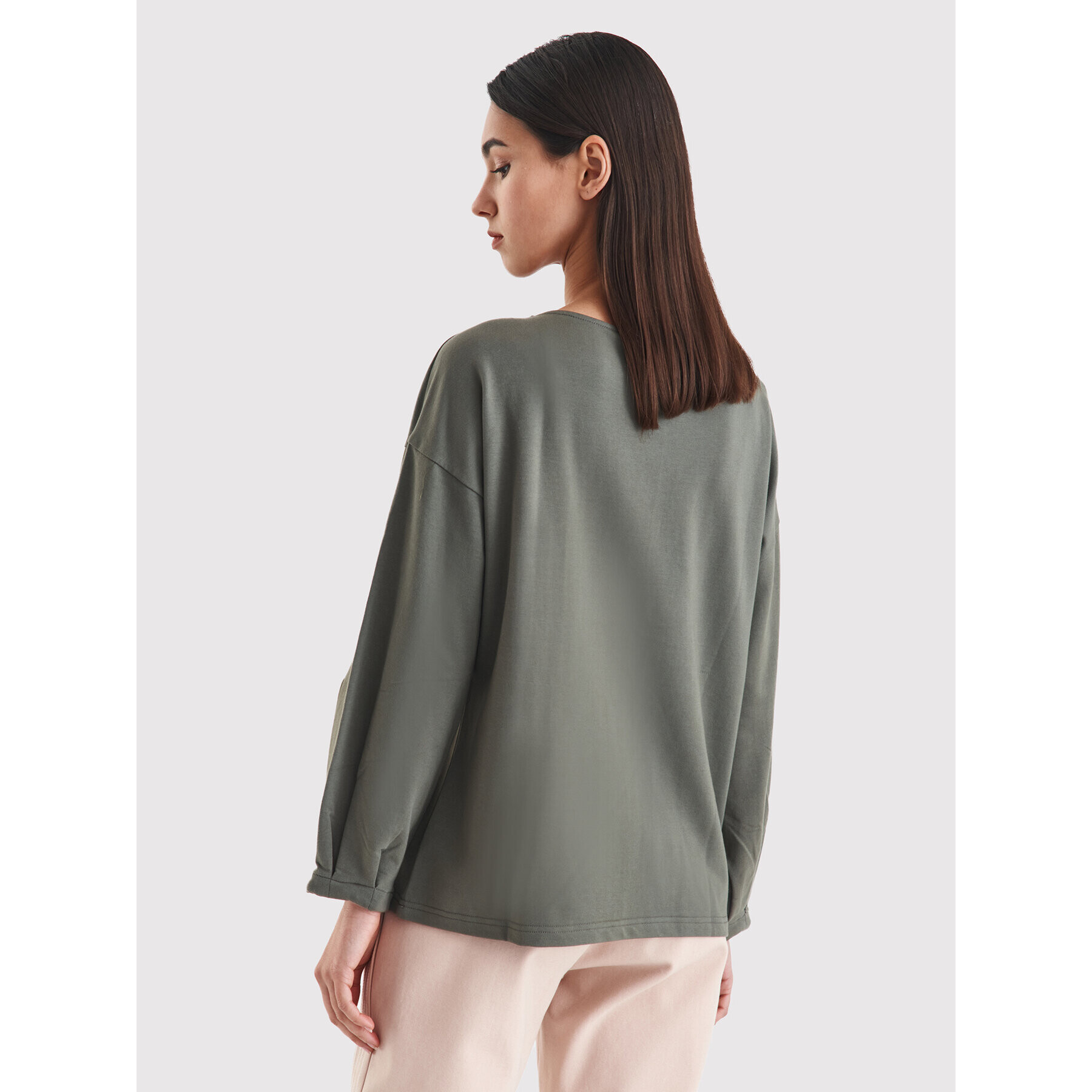 Tatuum Bluză Submisa T2207.046 Verde Relaxed Fit - Pled.ro