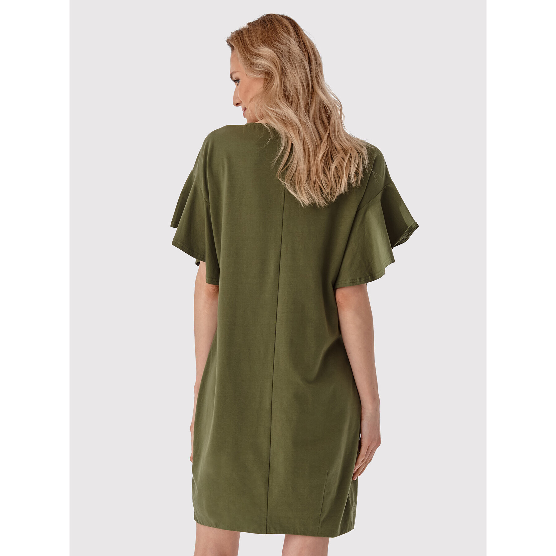 Tatuum Rochie de zi Gorgi T2208.974 Verde Regular Fit - Pled.ro