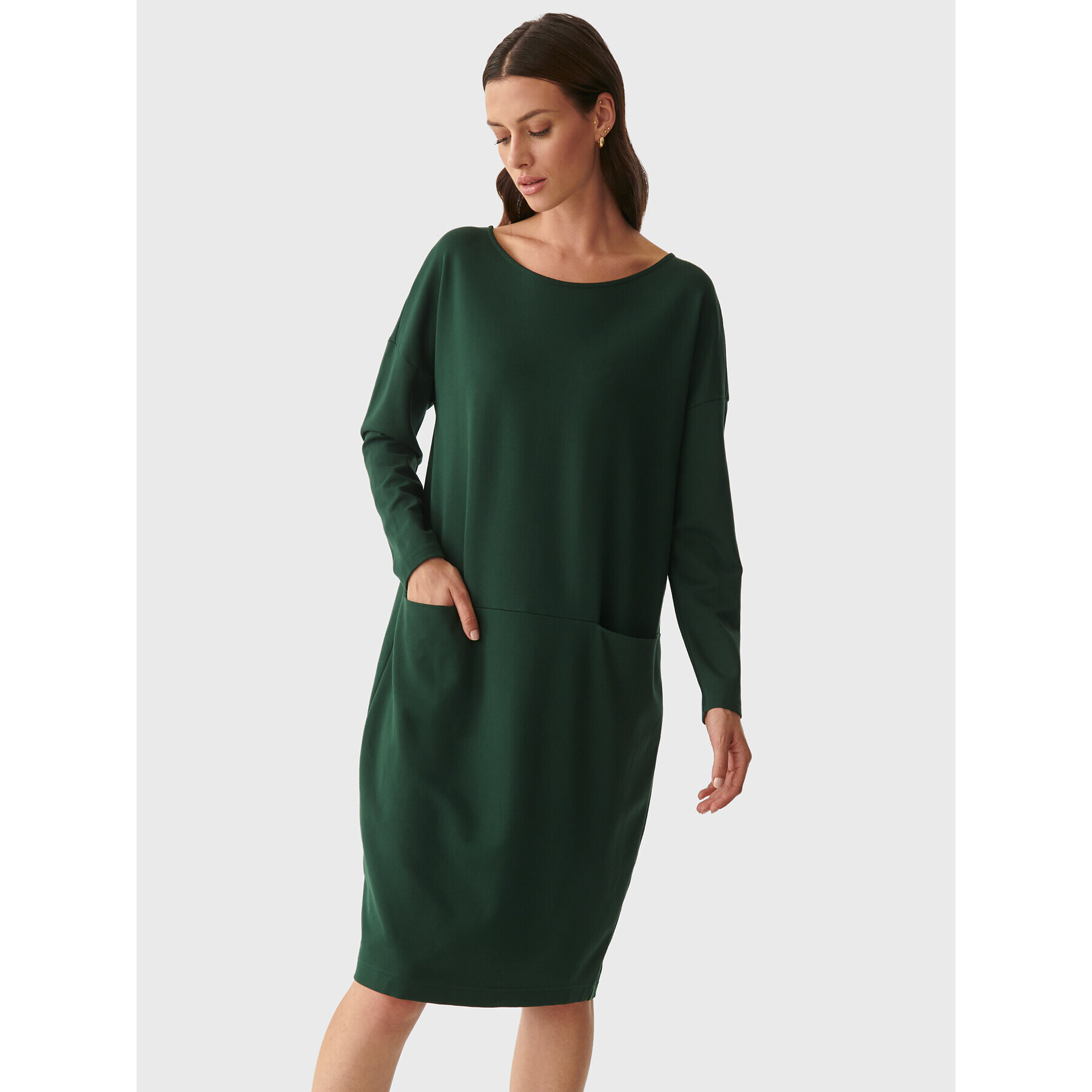 Tatuum Rochie de zi Kendal T2223.196 Verde Regular Fit - Pled.ro