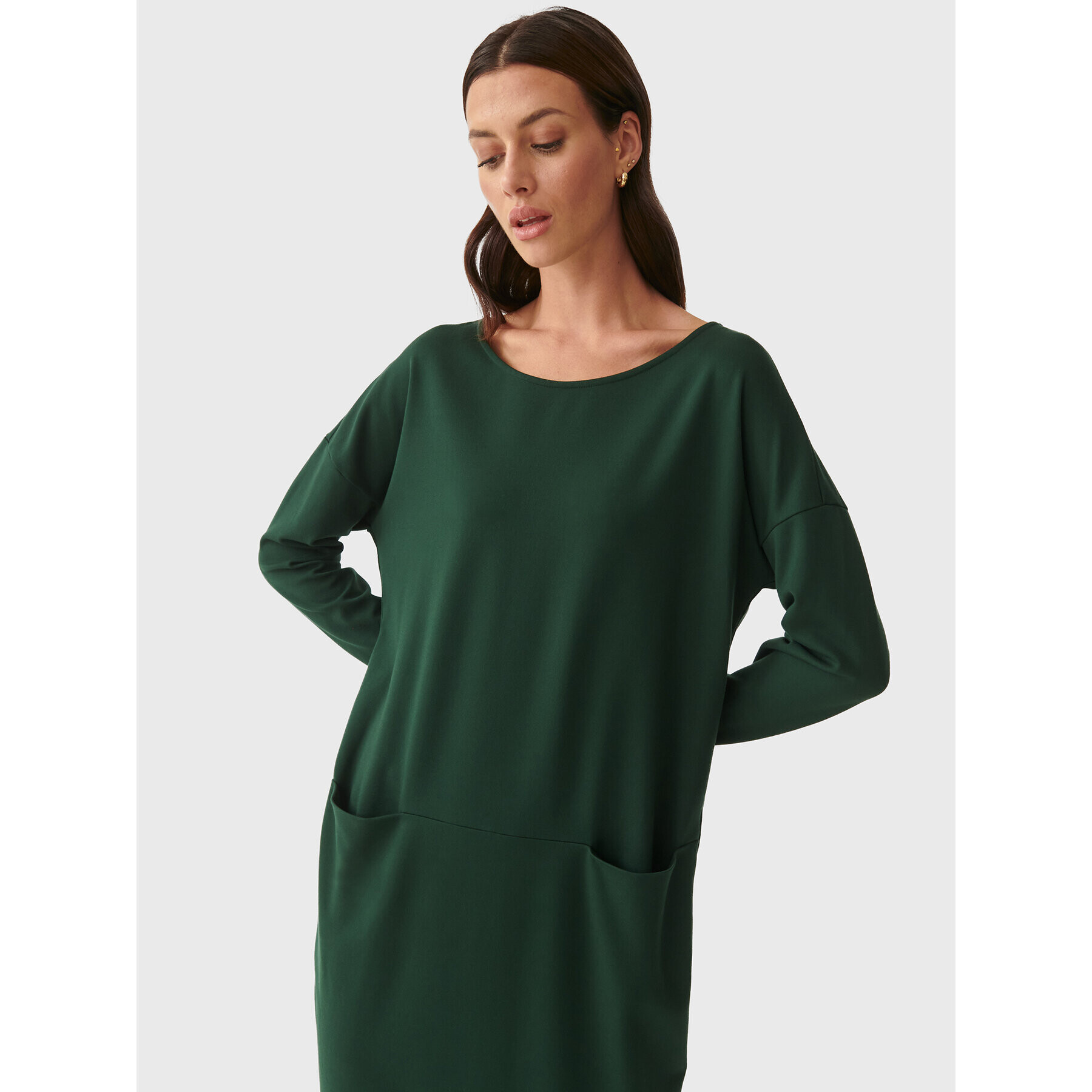 Tatuum Rochie de zi Kendal T2223.196 Verde Regular Fit - Pled.ro