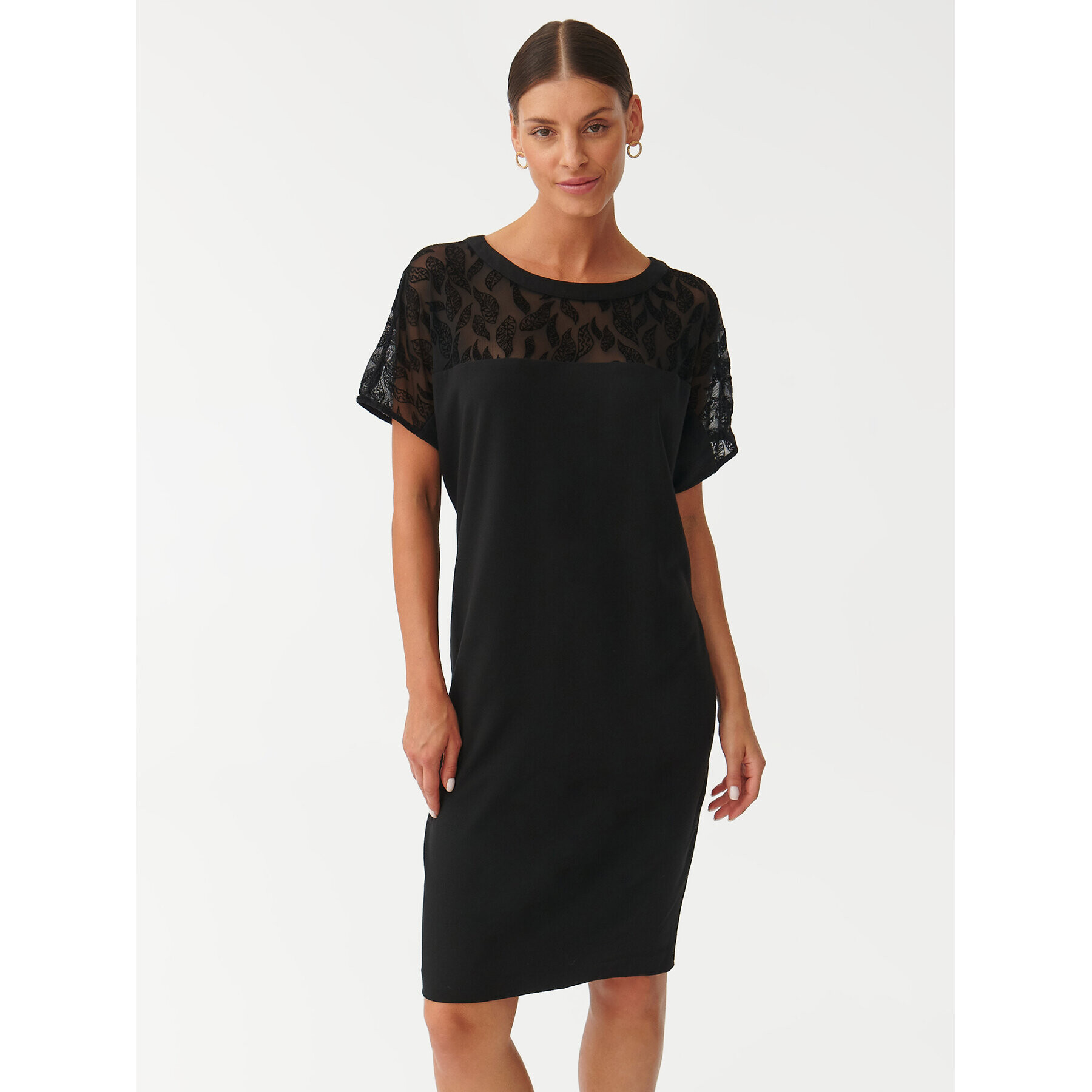 Tatuum Rochie de zi Owera T2322.201 Negru Relaxed Fit - Pled.ro