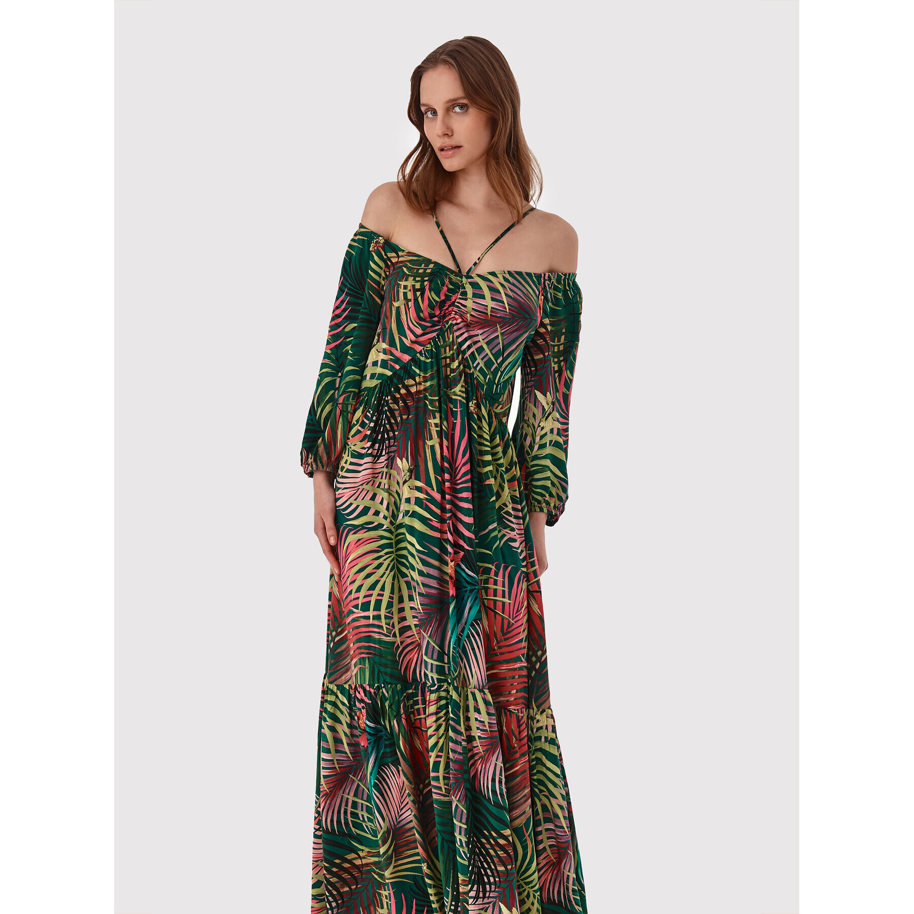 Tatuum Rochie de zi Palmiko T2209.416B Verde Oversize - Pled.ro