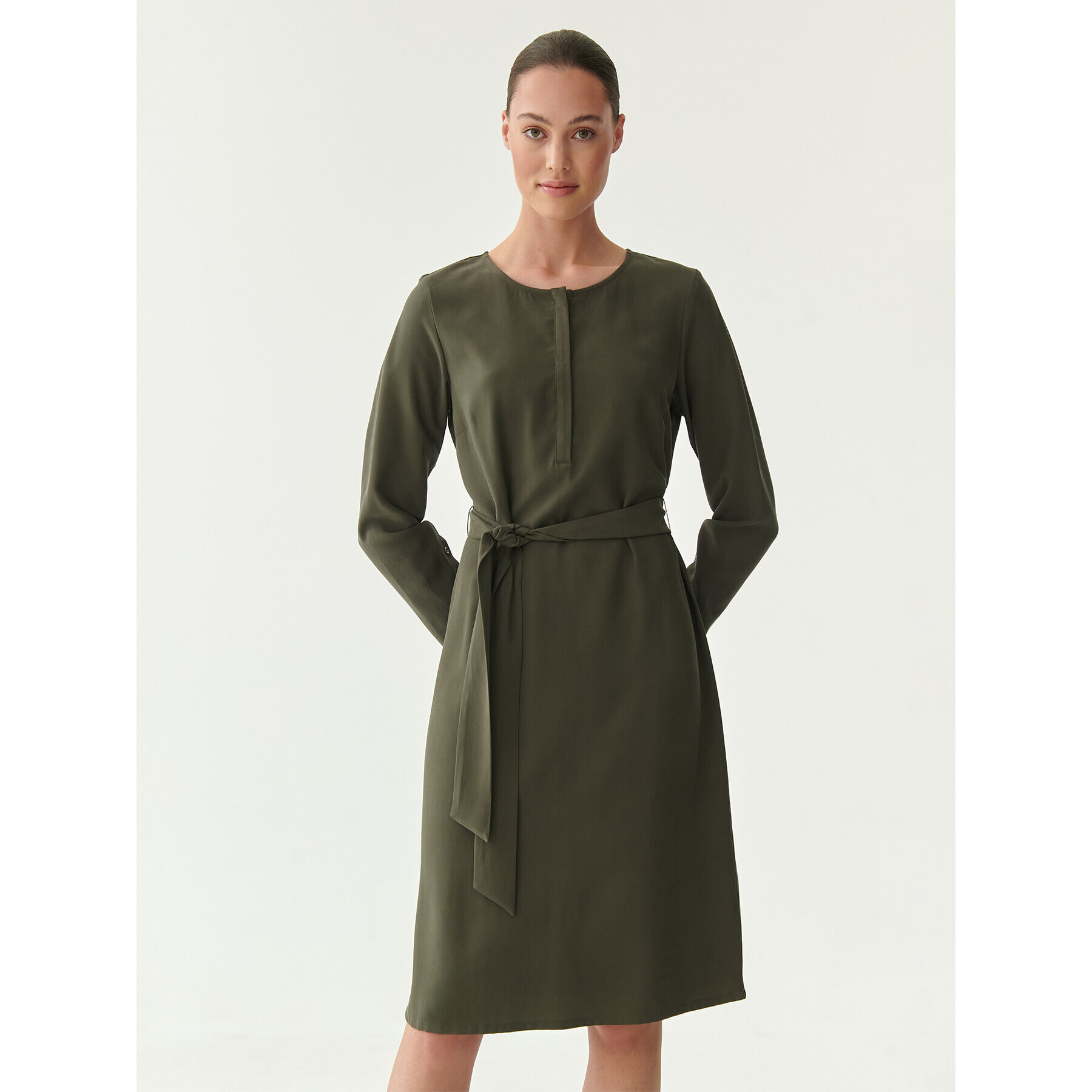 Tatuum Rochie de zi Sardynia T2217.198B Verde Regular Fit - Pled.ro