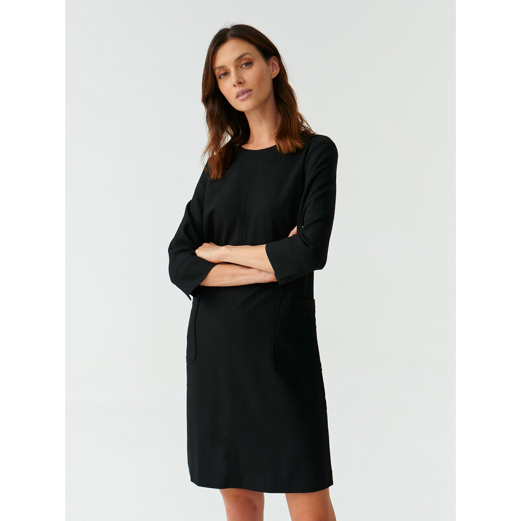 Tatuum Rochie de zi Skapi T2320.193 Negru Regular Fit - Pled.ro