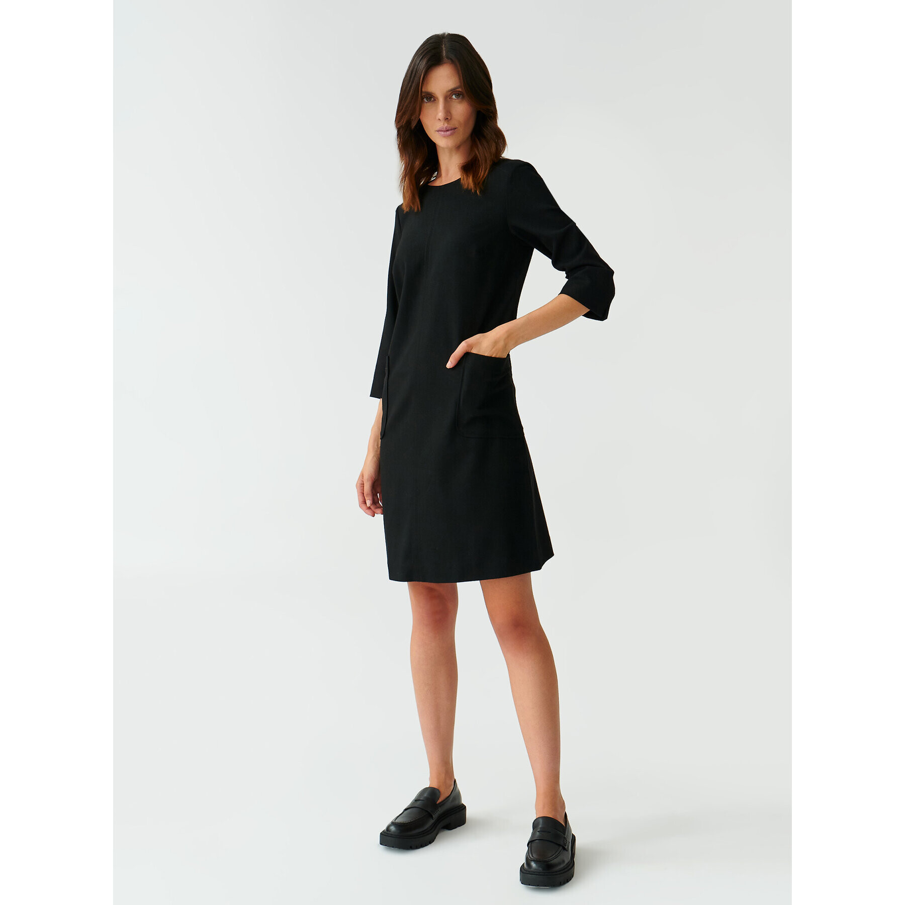 Tatuum Rochie de zi Skapi T2320.193 Negru Regular Fit - Pled.ro