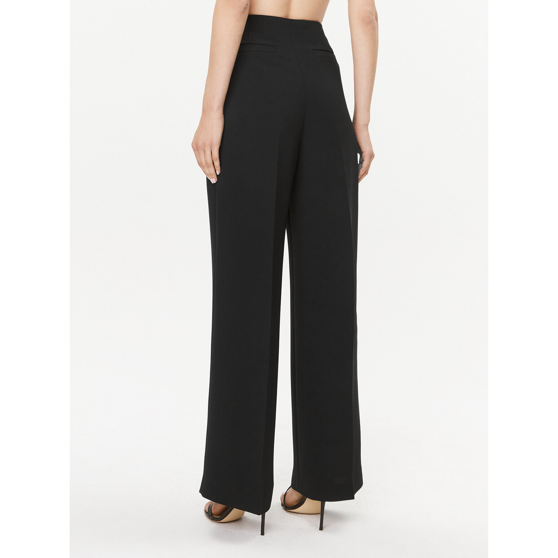 Ted Baker Pantaloni din material Llaylat 269651 Negru Wide Leg - Pled.ro