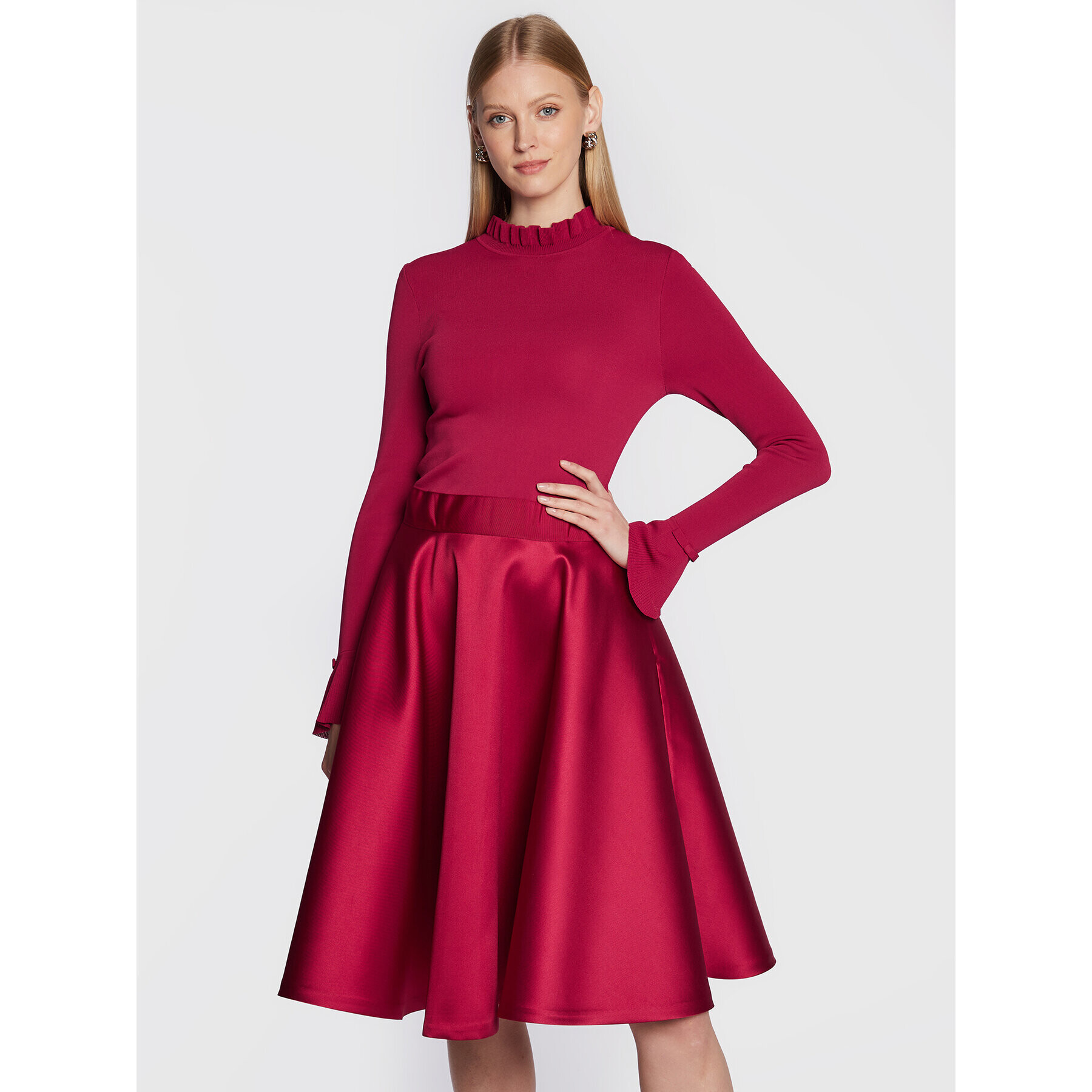 Ted Baker Rochie cocktail Zadi 258627 Vișiniu Regular Fit - Pled.ro