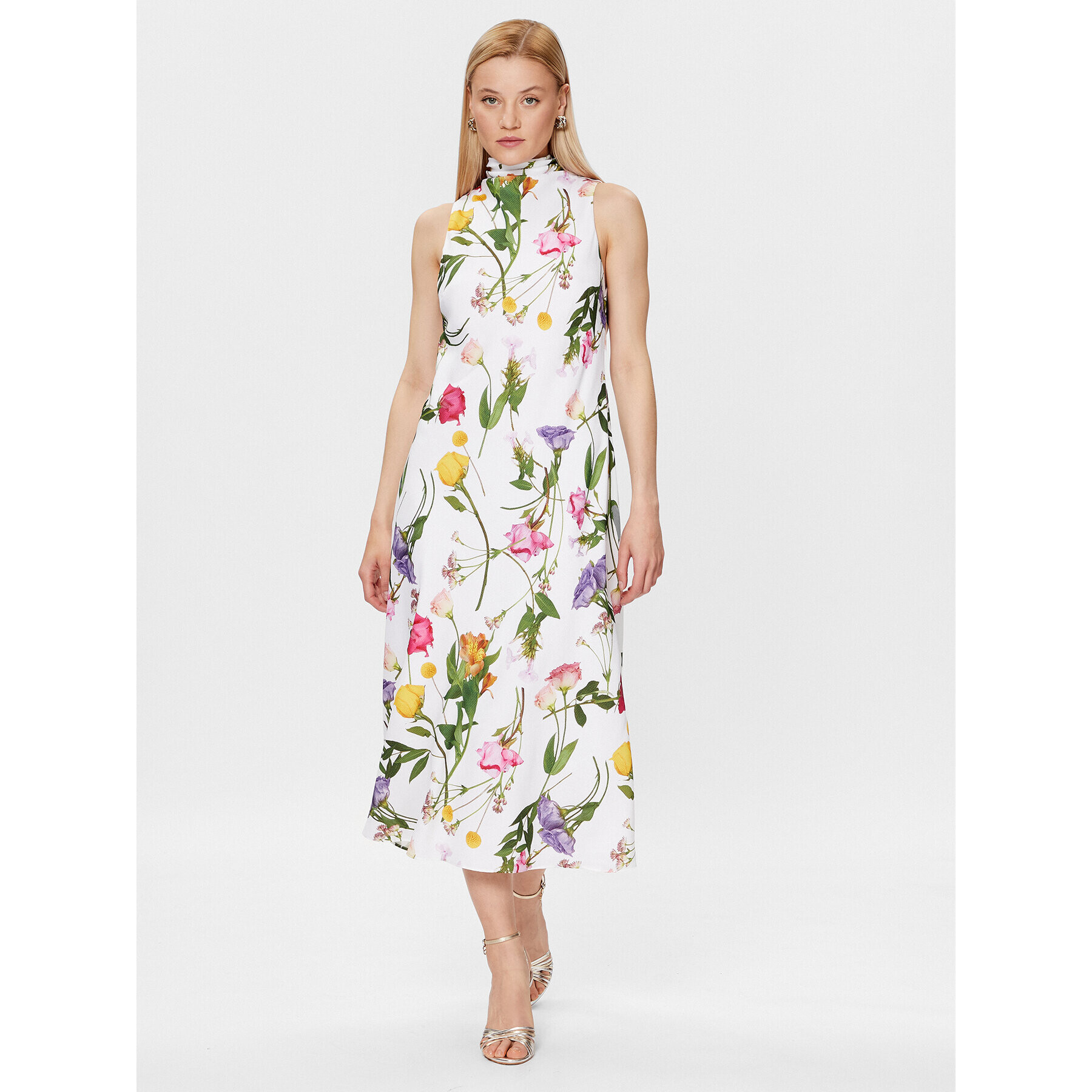 Ted Baker Rochie de vară Addilin 268353 Alb Regular Fit - Pled.ro