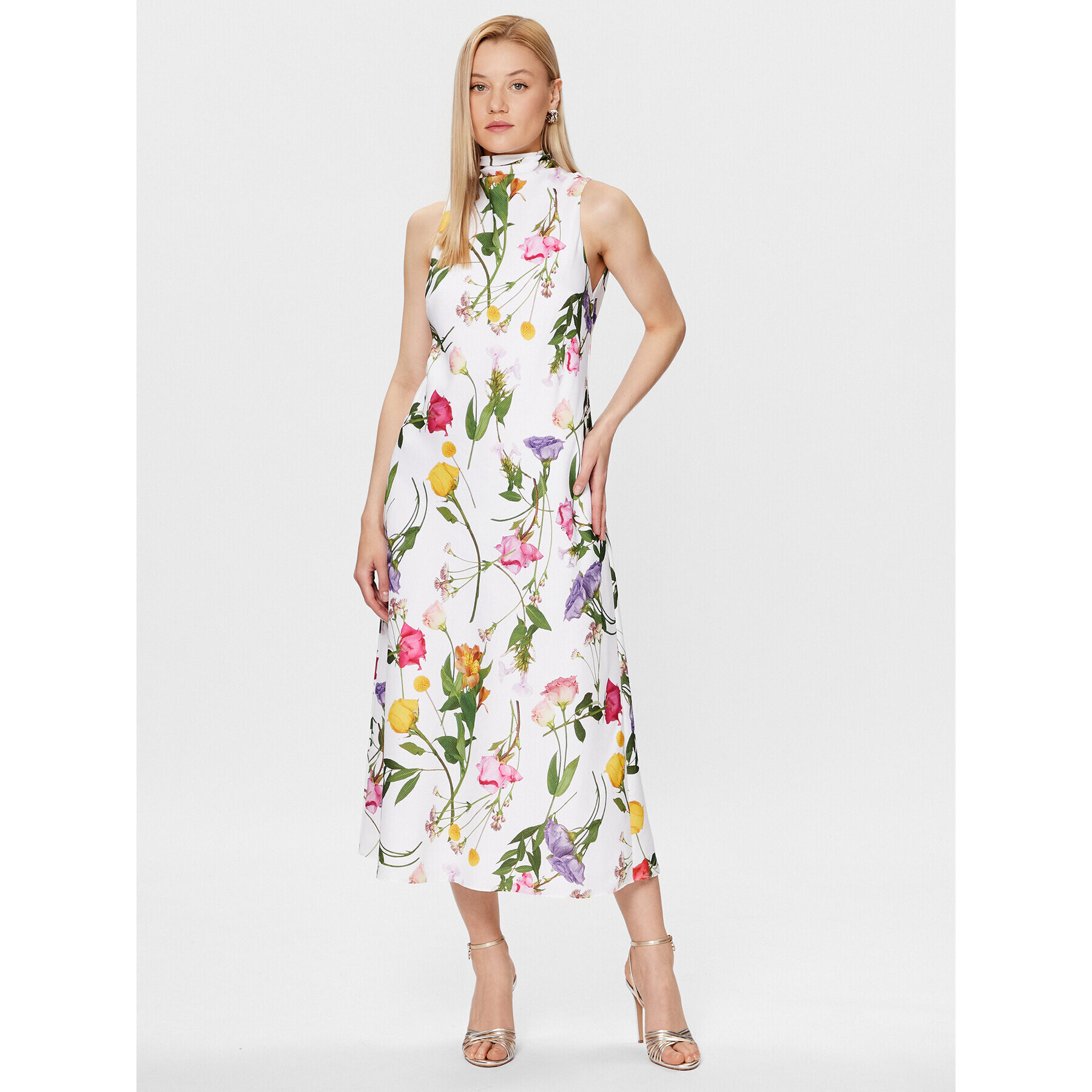 Ted Baker Rochie de vară Addilin 268353 Alb Regular Fit - Pled.ro