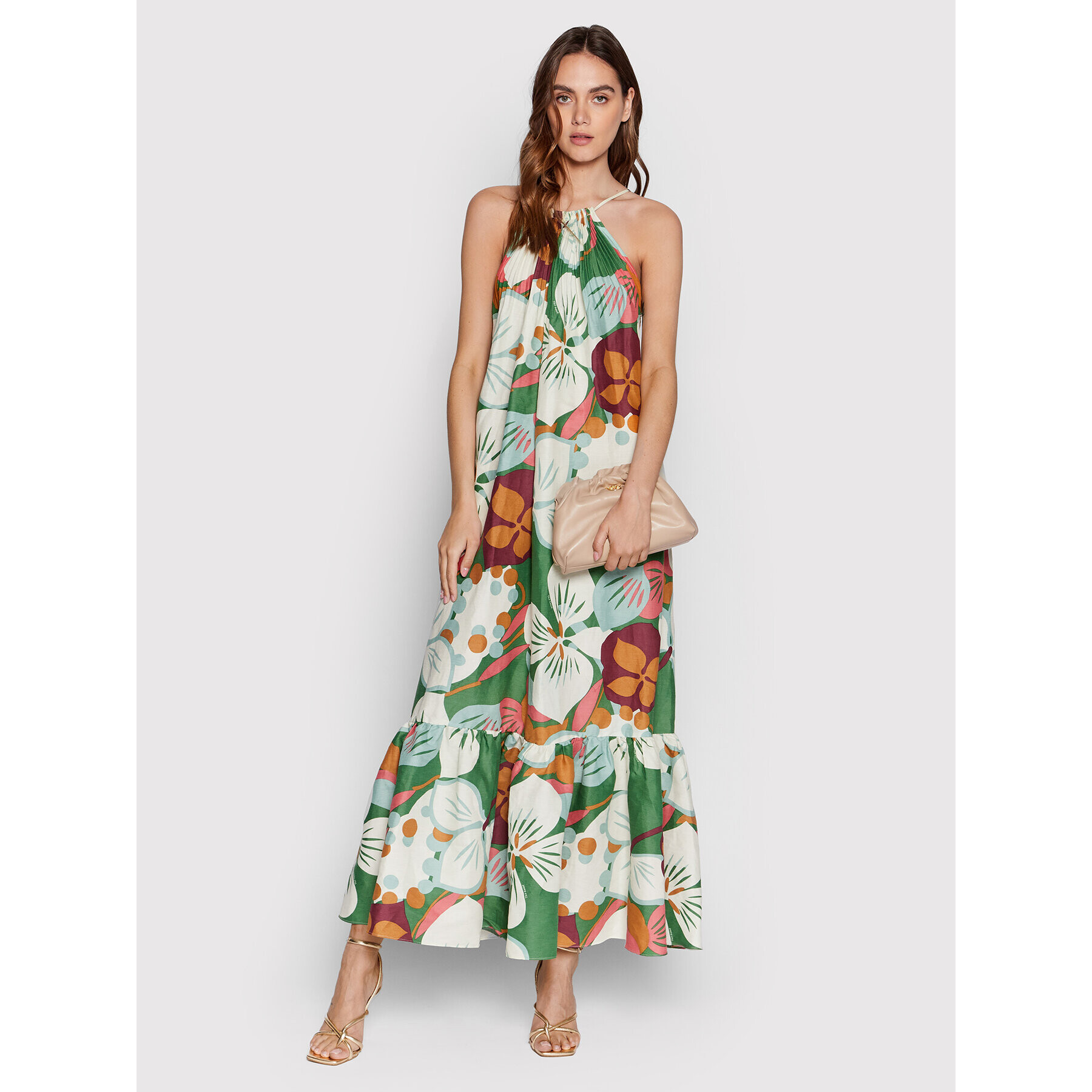 Ted Baker Rochie de vară Dulina 259904 Verde Relaxed Fit - Pled.ro