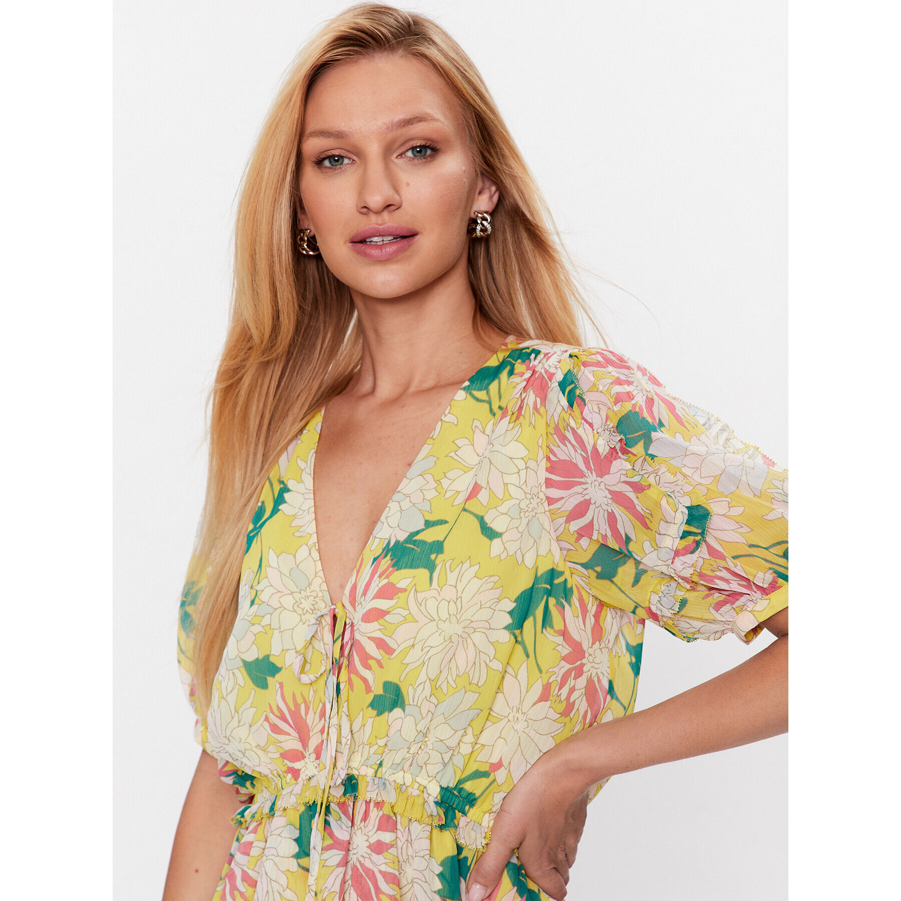 Ted Baker Rochie de vară Isabella 270285 Galben Regular Fit - Pled.ro