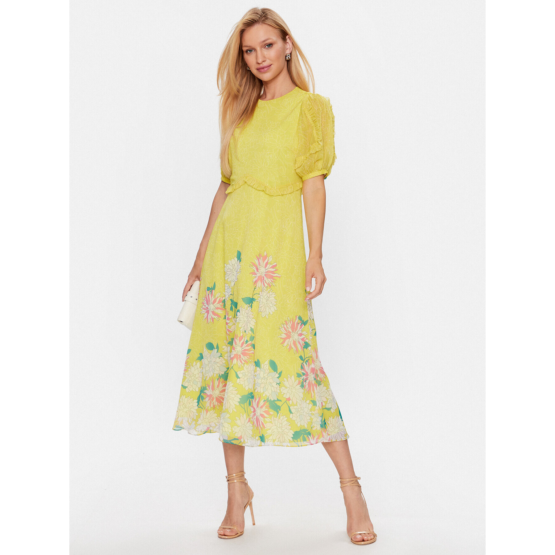 Ted Baker Rochie de zi Carinnn 269821 Galben Regular Fit - Pled.ro