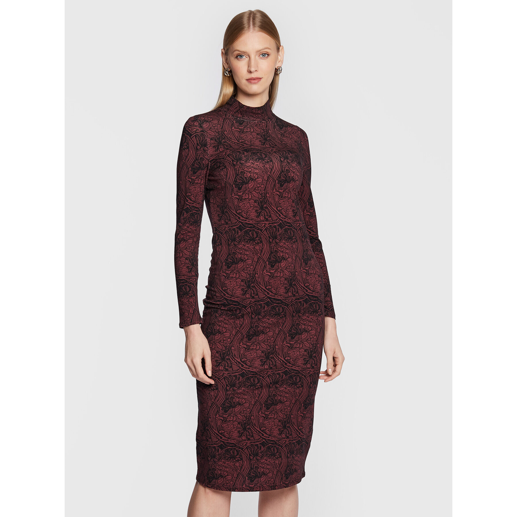 Ted Baker Rochie de zi Elonar 267256 Vișiniu Slim Fit - Pled.ro